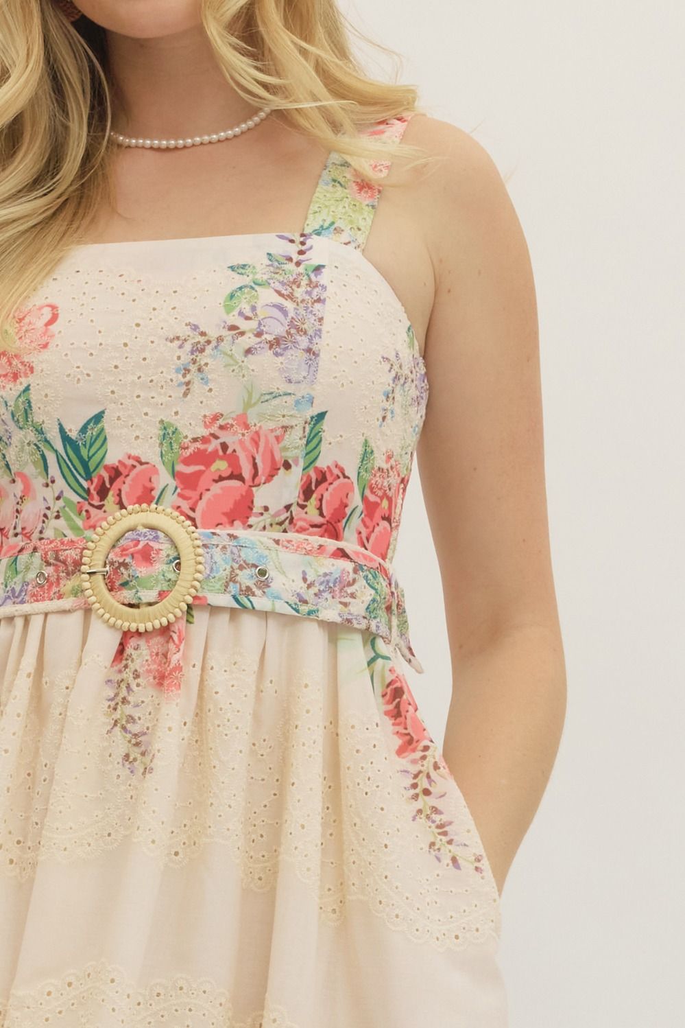 Kellie Botanical Print Midi Dress
