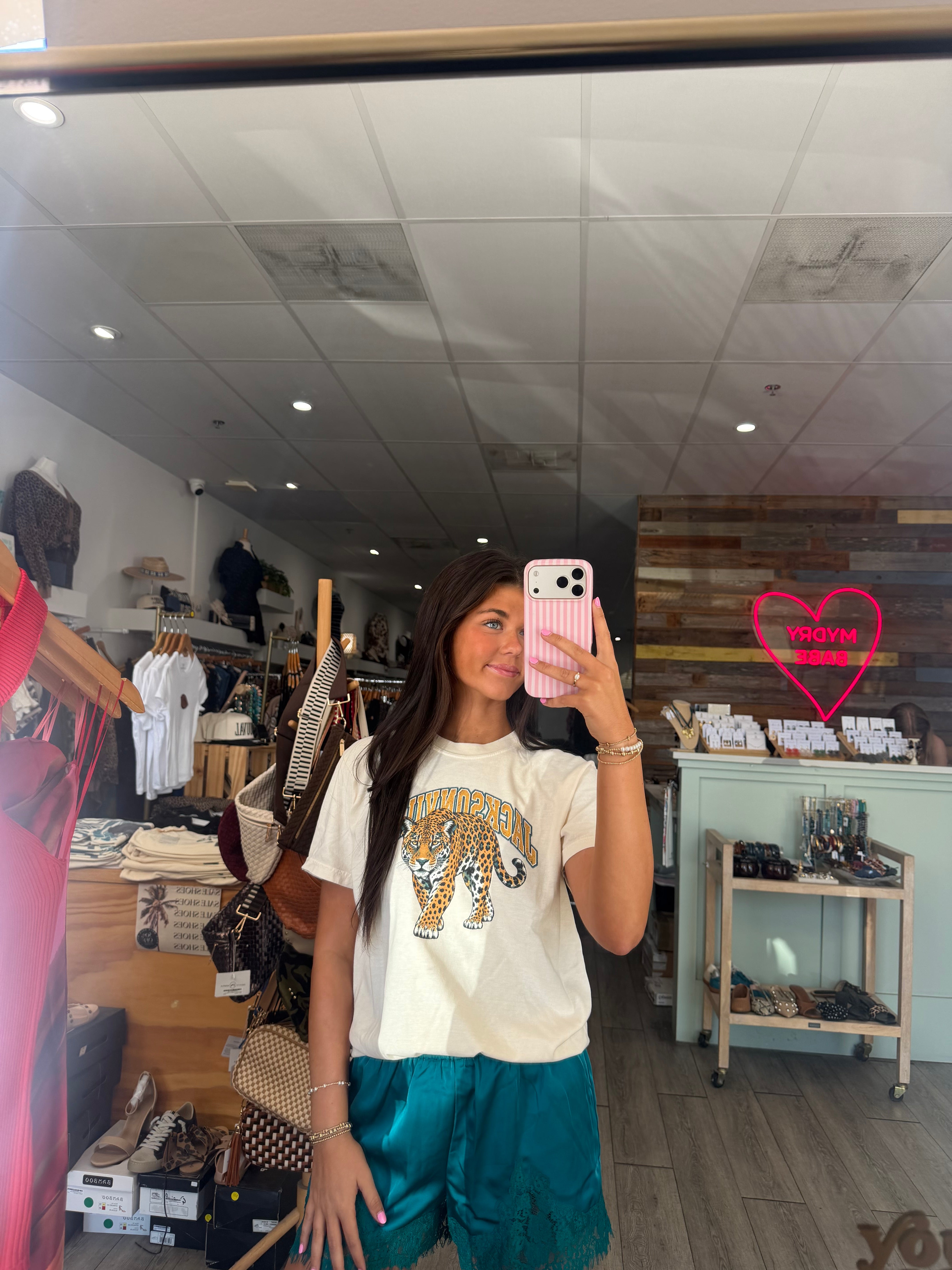 Jax Jaguar Graphic Tee  (Ivory)