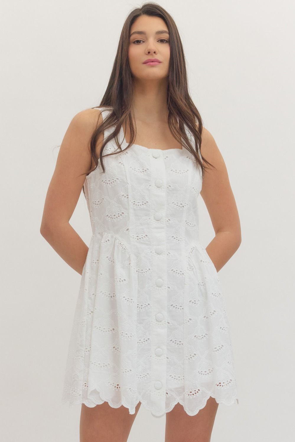 Mimi Eyelet Mini Dress