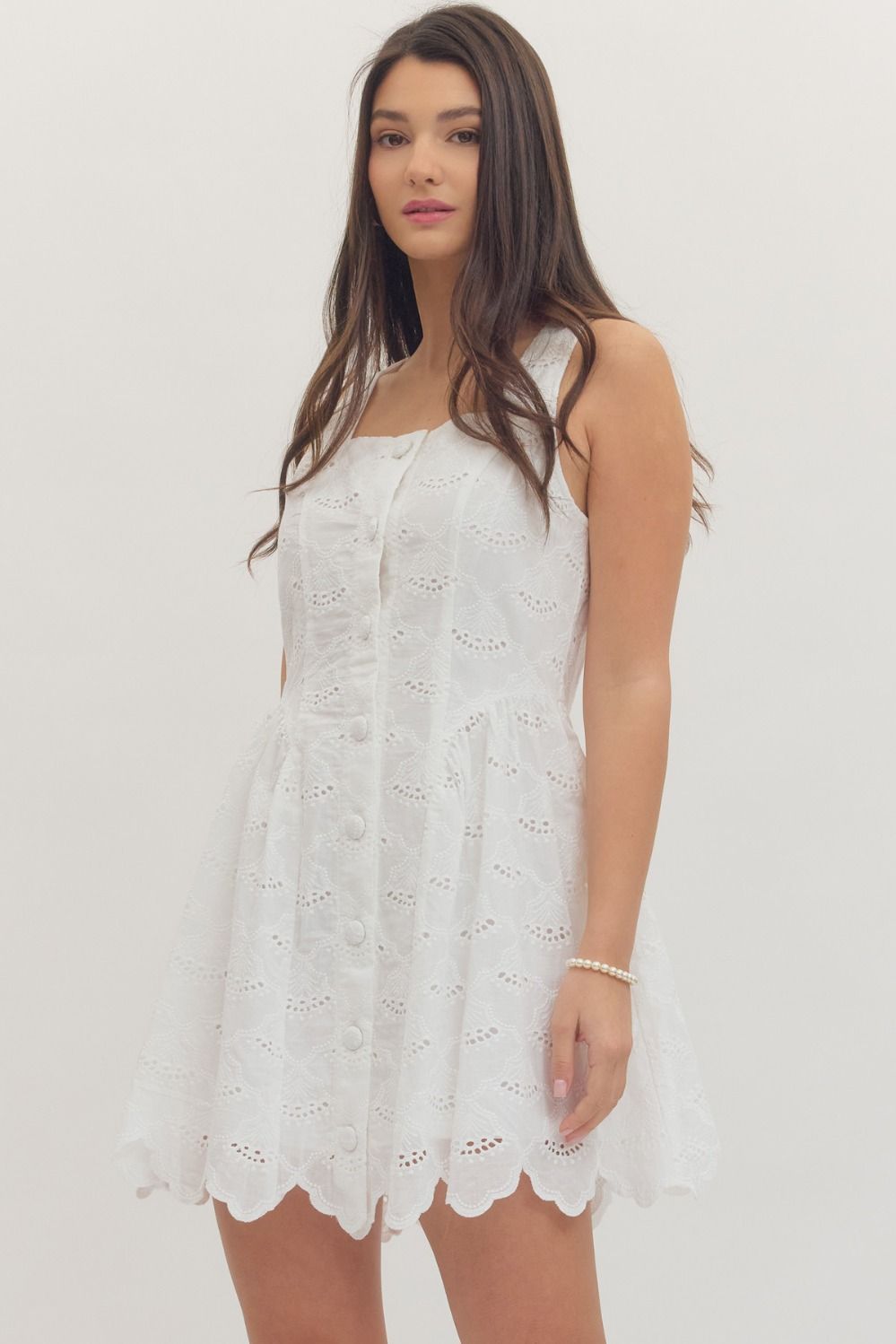 Mimi Eyelet Mini Dress