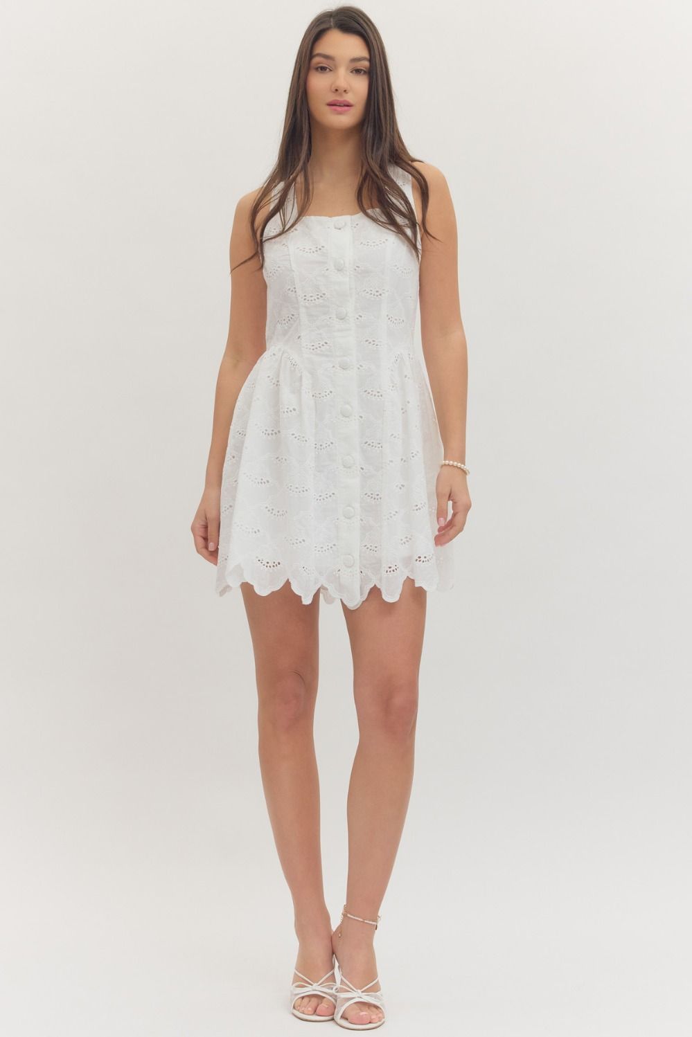 Mimi Eyelet Mini Dress