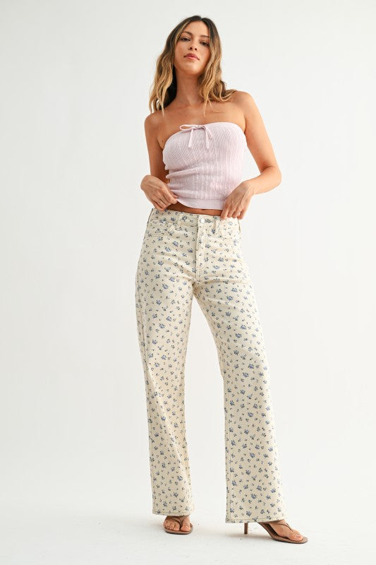 Pyper Flower High Rise Jeans