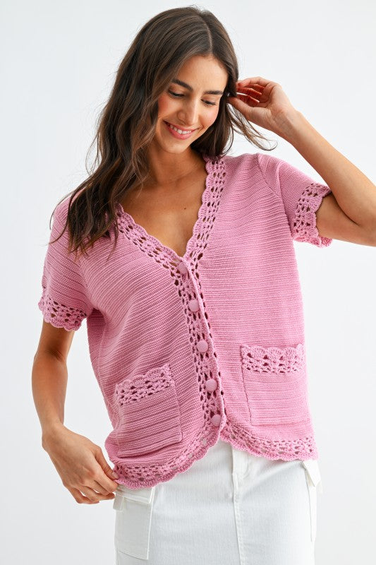 Averie Crochet Cardigan