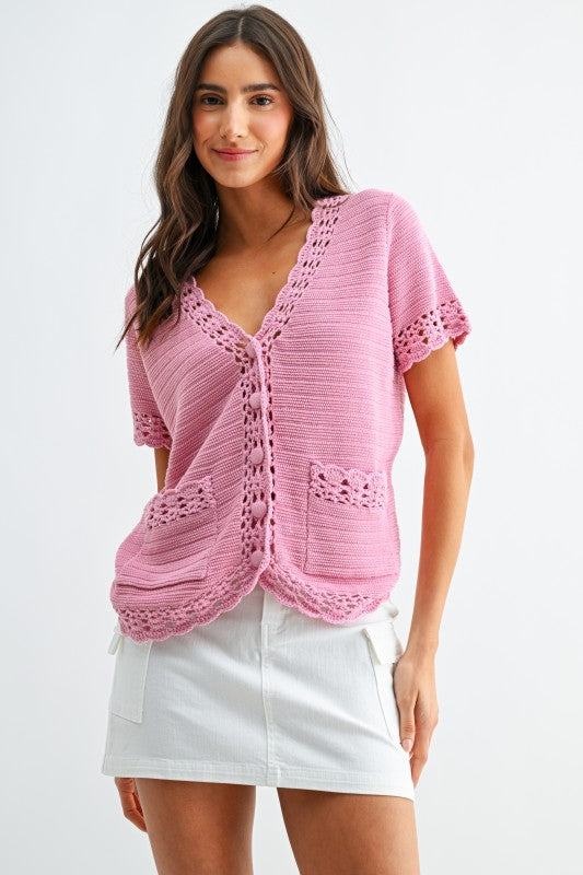 Averie Crochet Cardigan