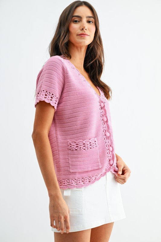 Averie Crochet Cardigan