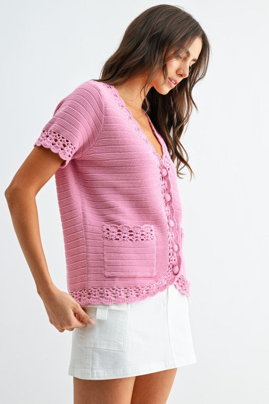 Averie Crochet Cardigan