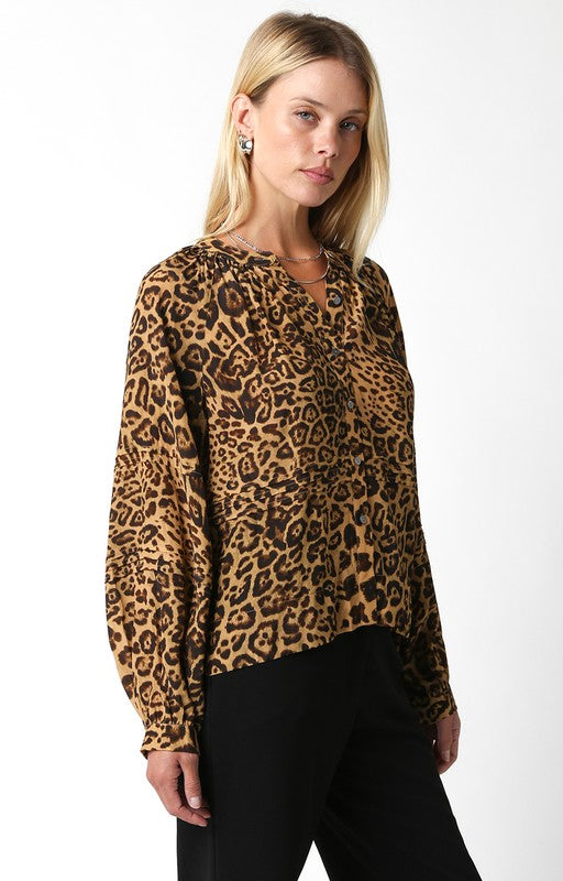 Isolde Leopard Blouse