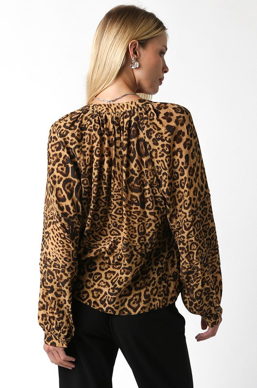 Isolde Leopard Blouse