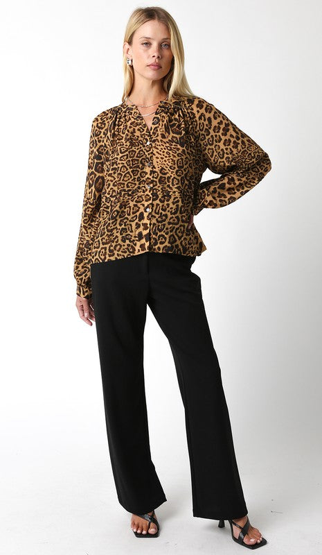 Isolde Leopard Blouse