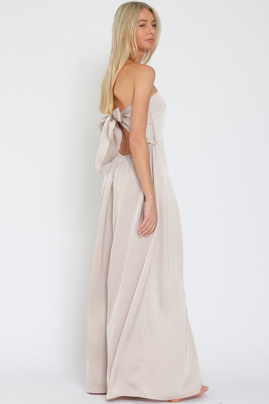 Cally Tie Jumpsuit (Champagne)