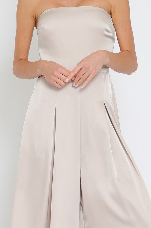 Cally Tie Jumpsuit (Champagne)