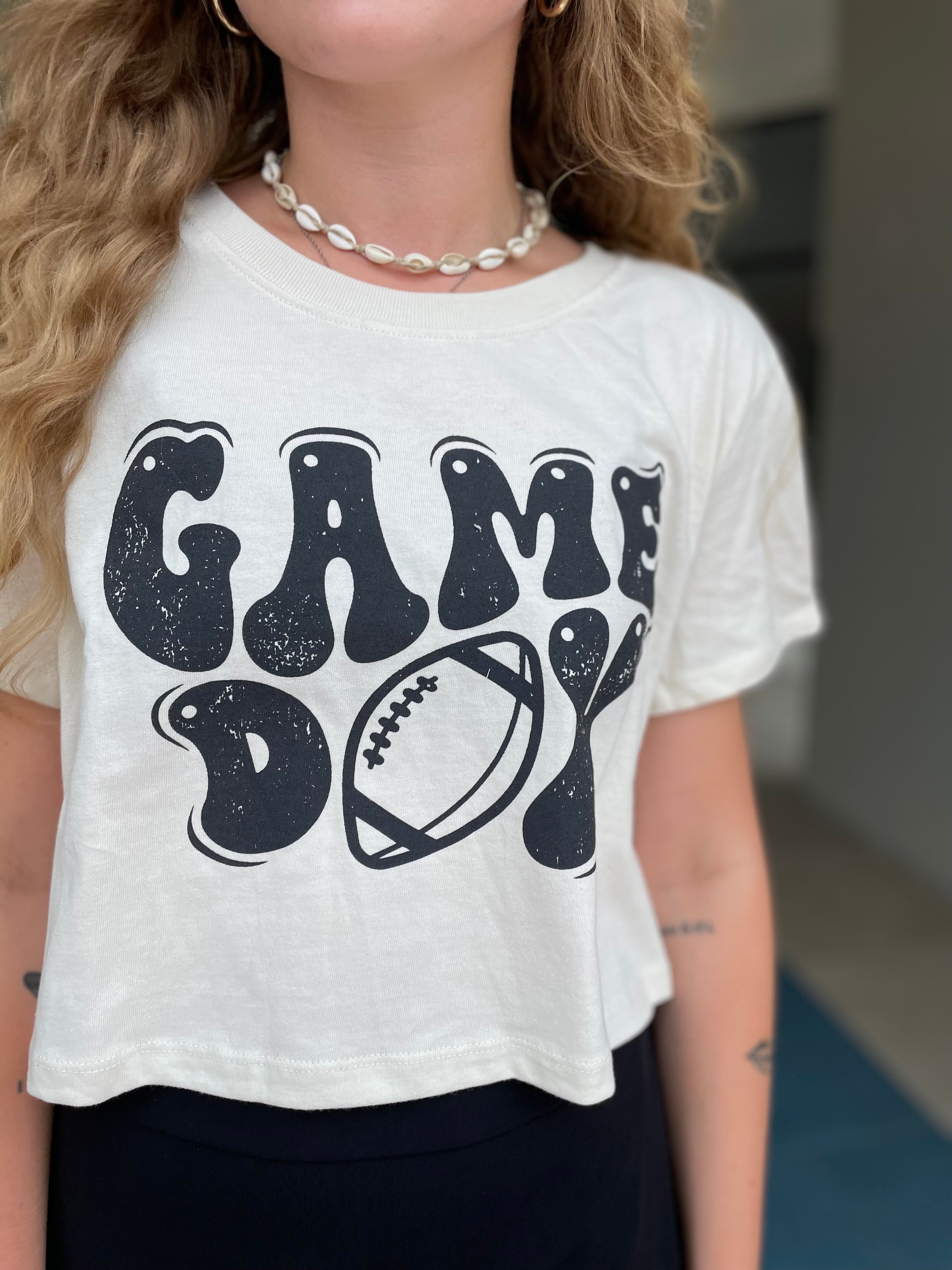 Game Day Football Crop Top