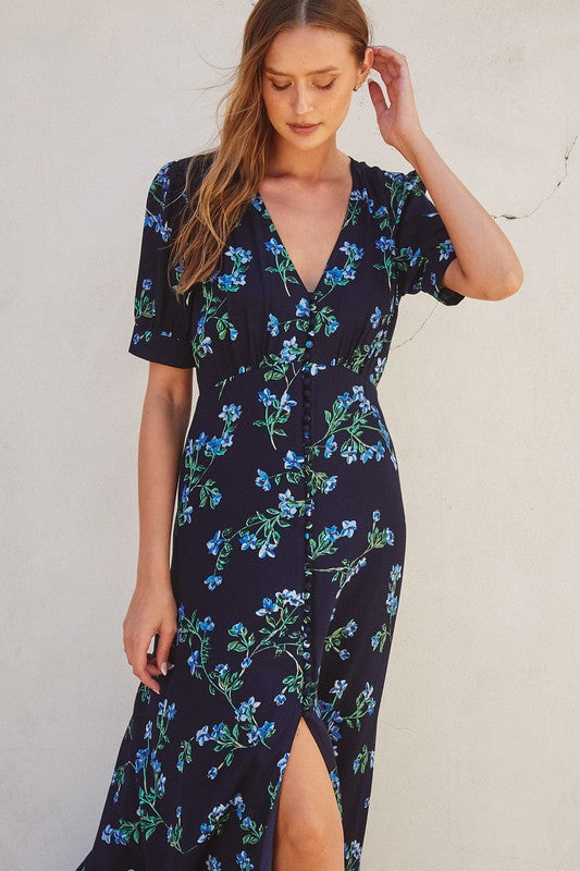 Althea Floral Midi Dress