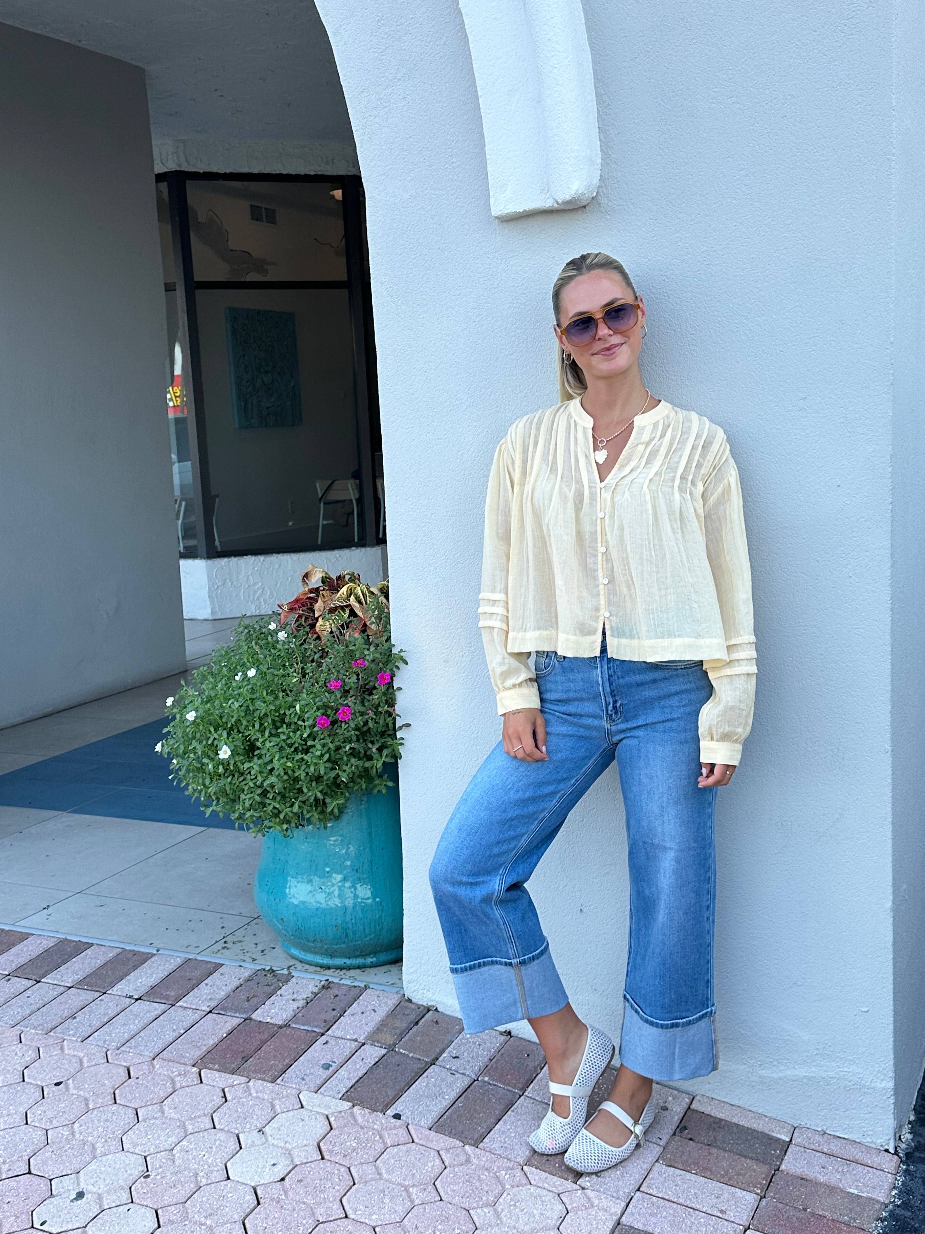 Finn Cuffed Crop Denim