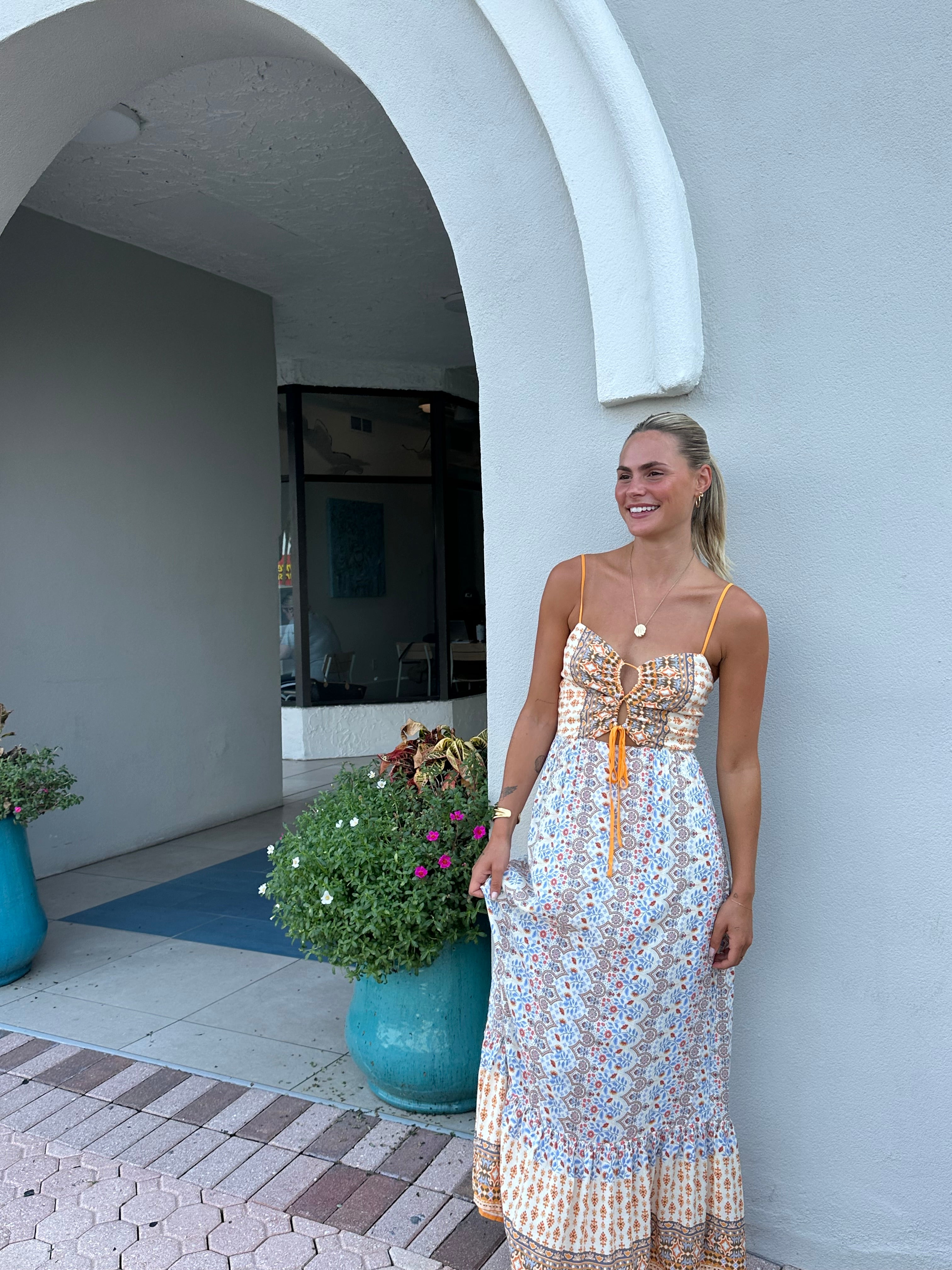 Anabella Cut Out Maxi Dress