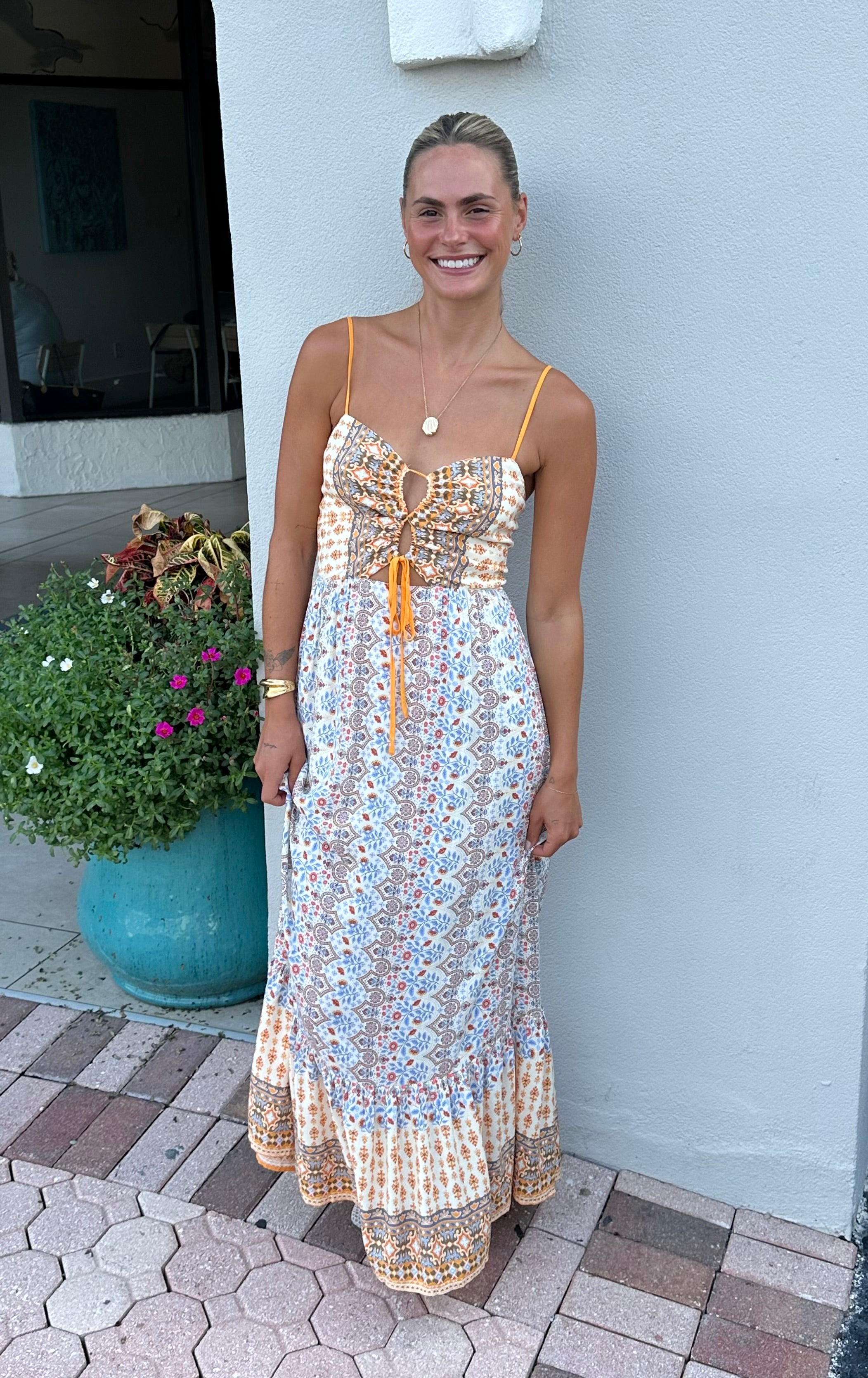 Anabella Cut Out Maxi Dress