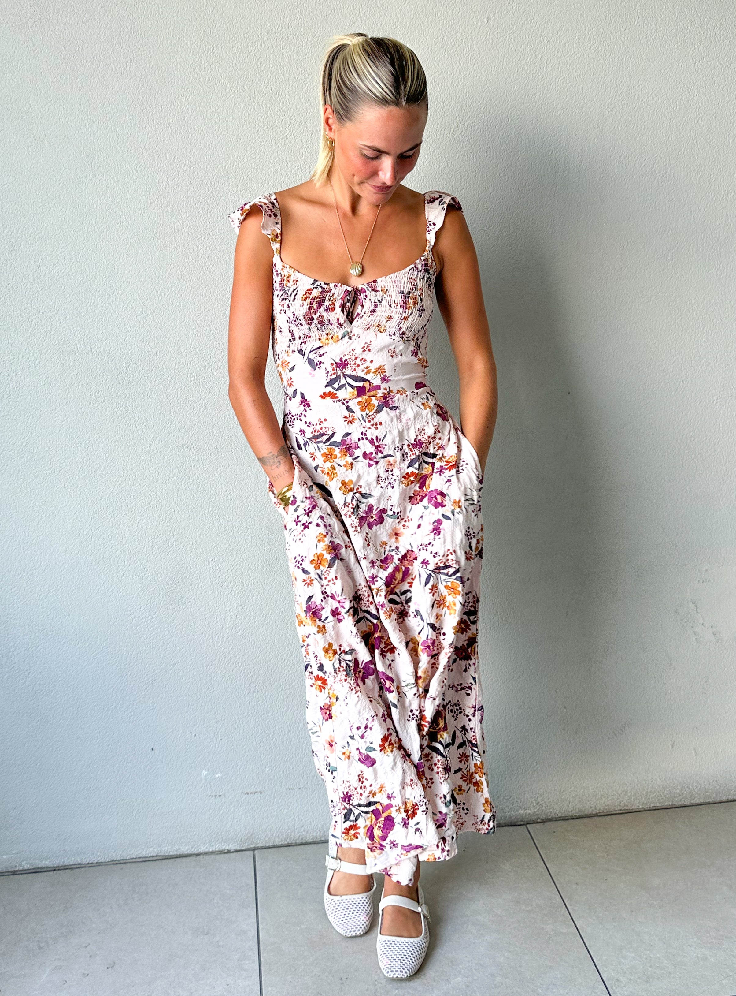 Estella Floral Midi Dress