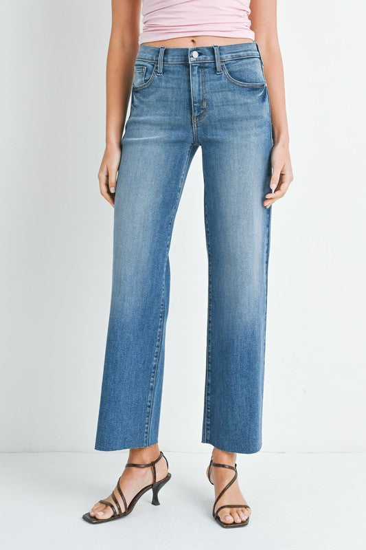 Scarlette Slim Palazzo Denim (Medium Wash)