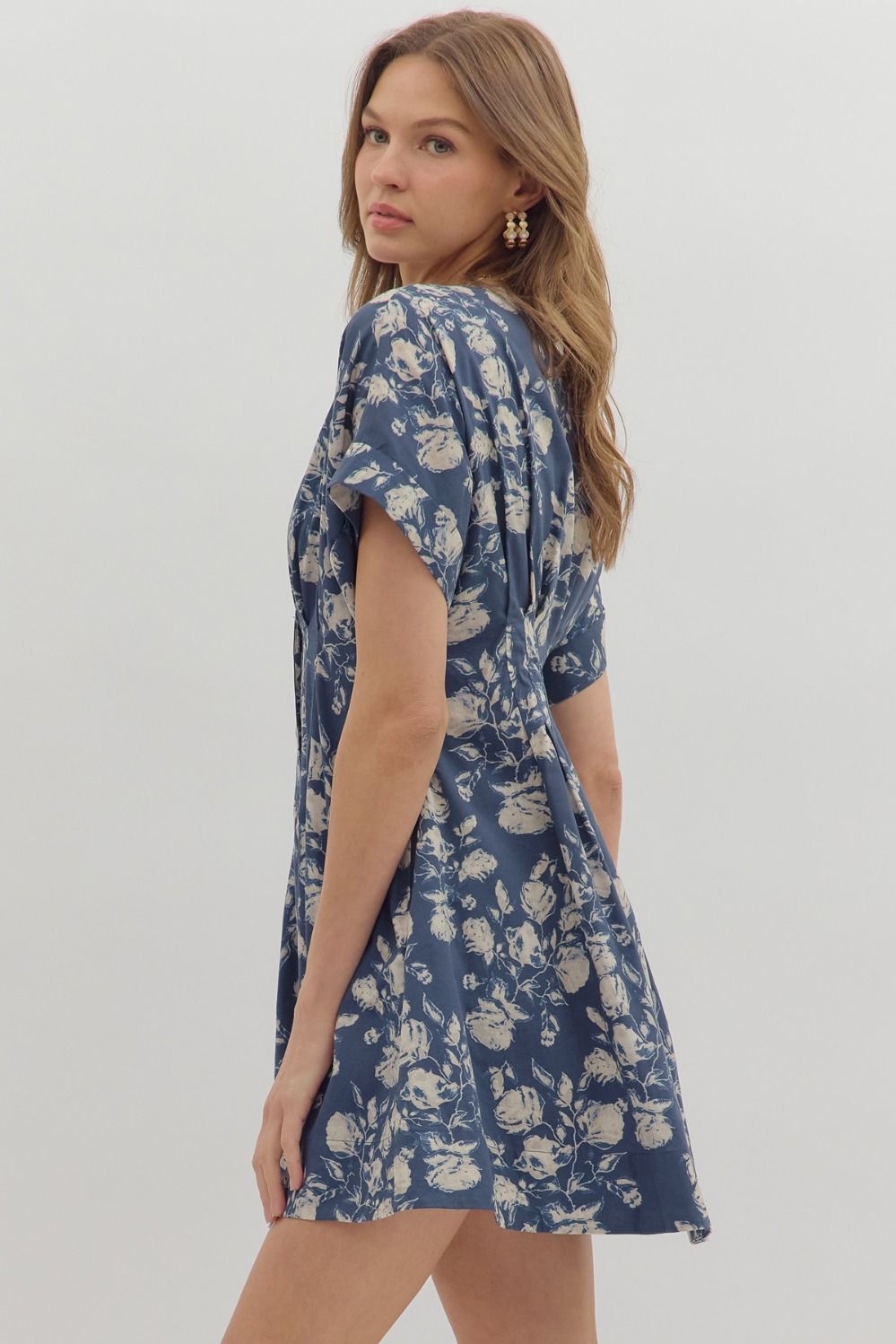Gloryanna Button Down Floral Dress