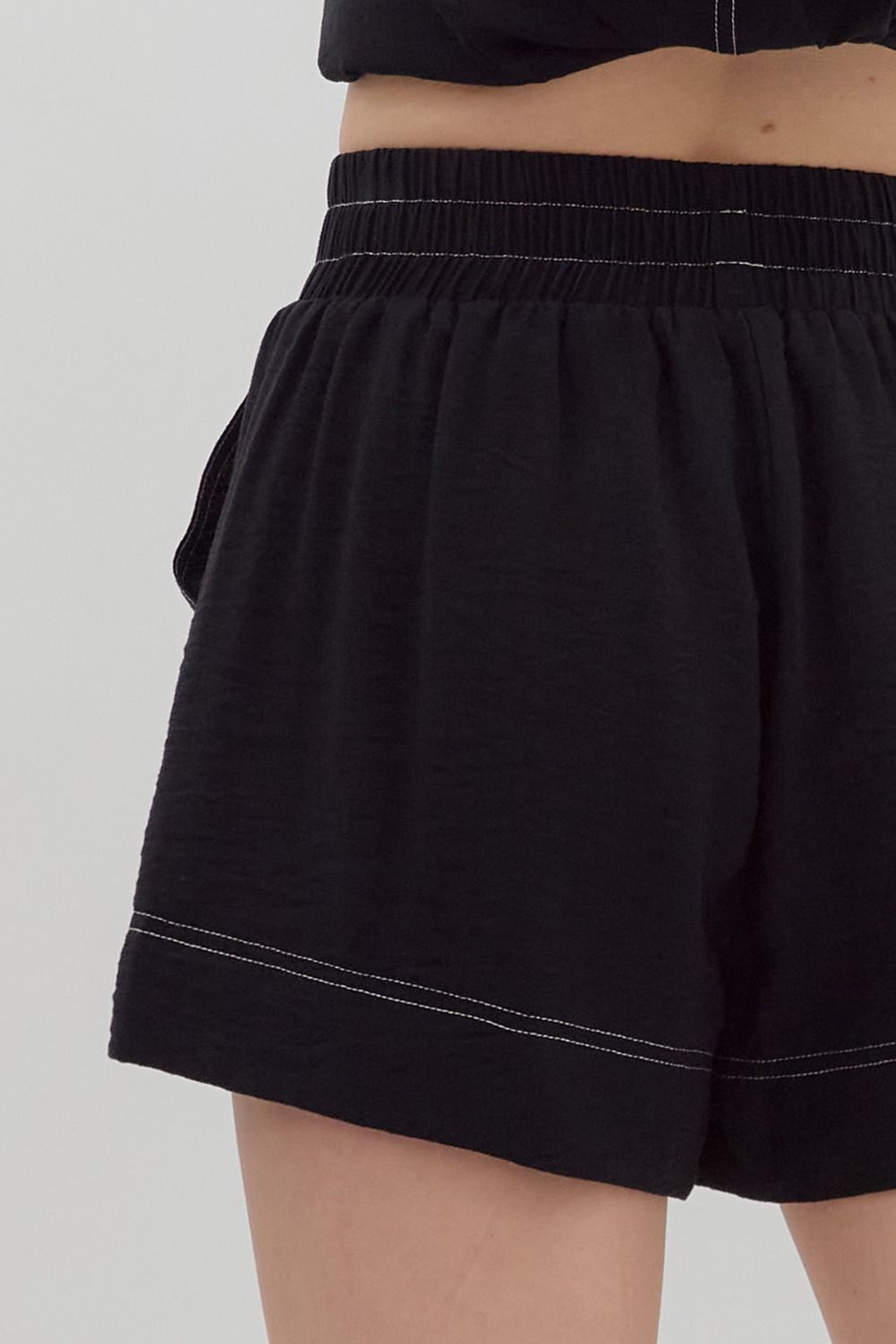 Maryam Contrast Stitch Shorts