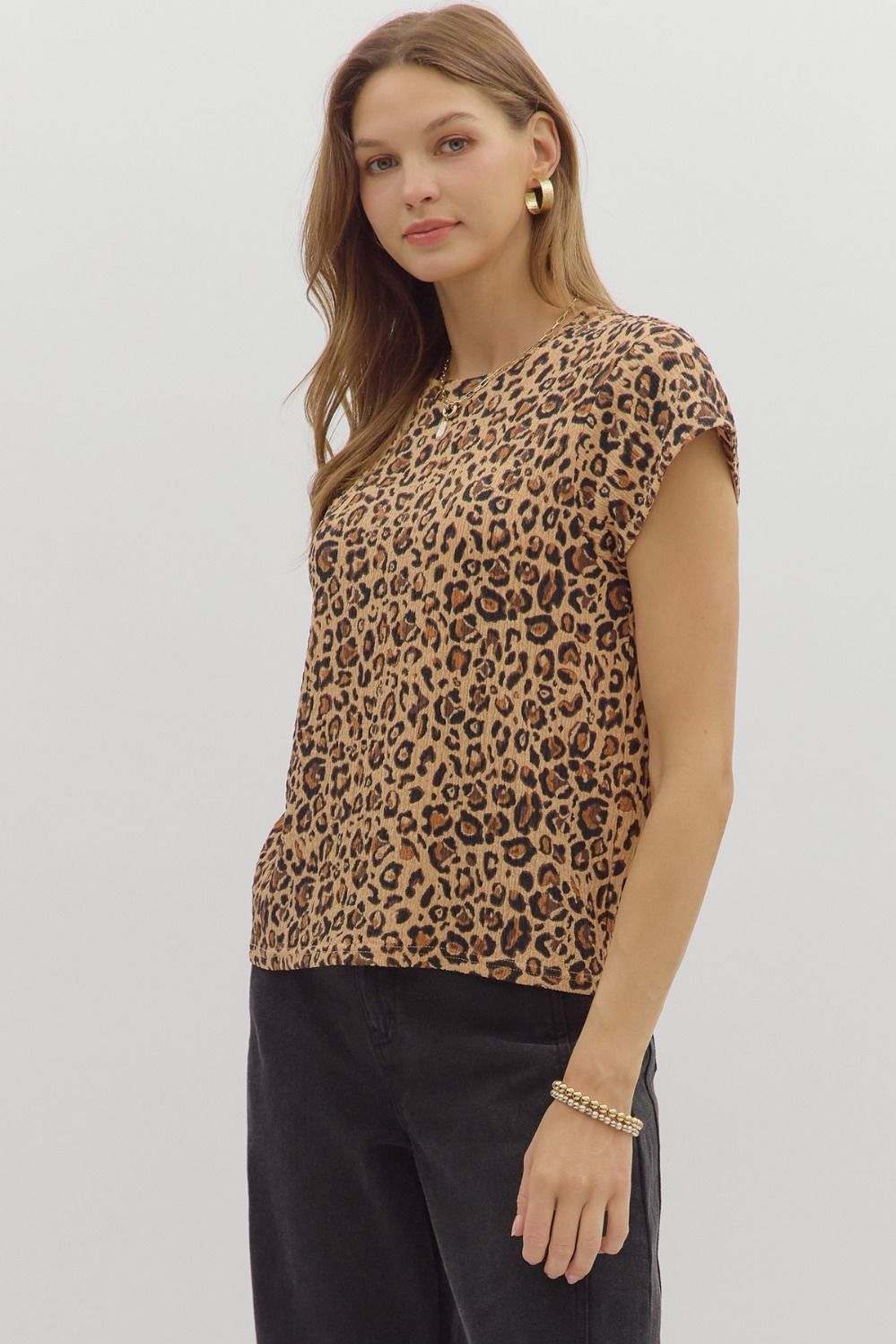 Portia Leopard Top