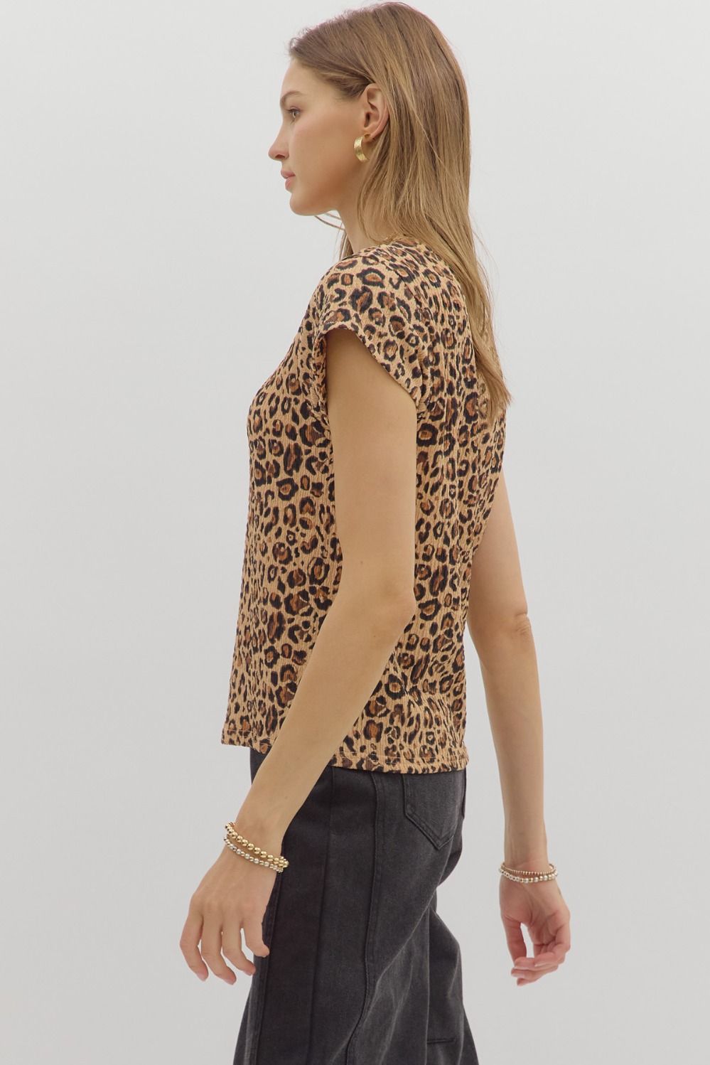Portia Leopard Top