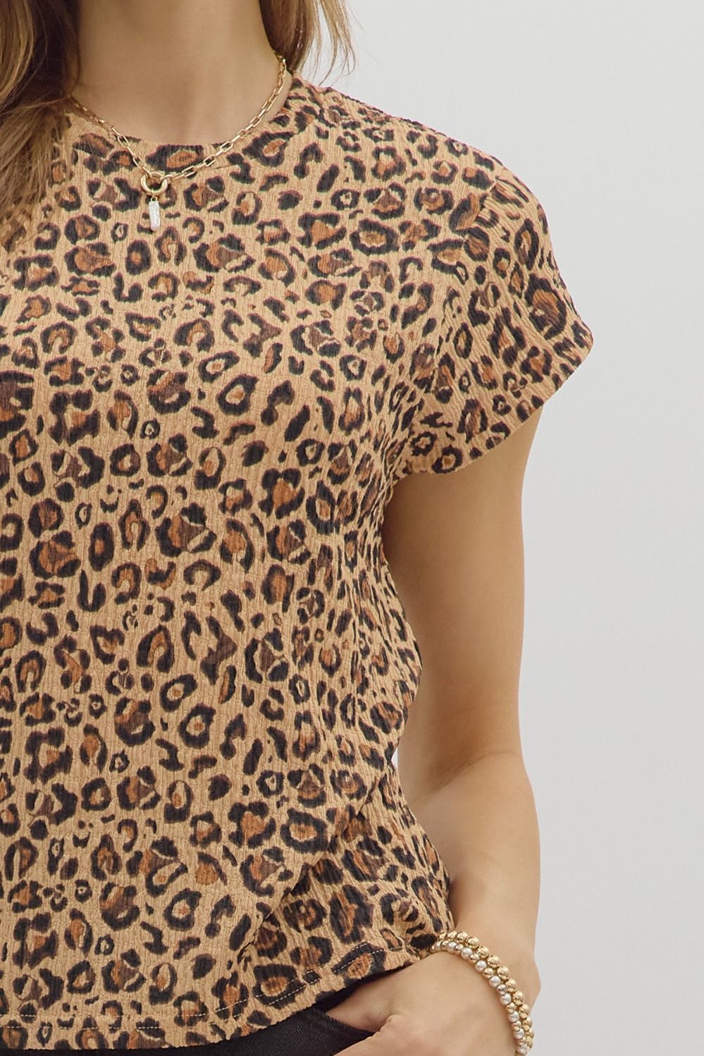 Portia Leopard Top