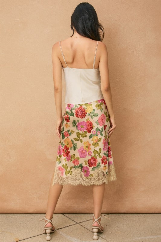Elizabeth Floral Lace Skirt