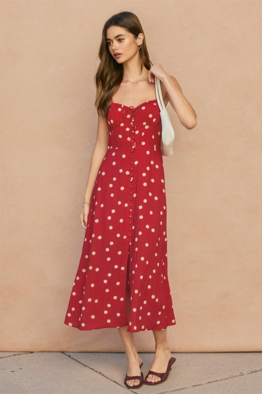 Marianne Polka Dot Midi Dress