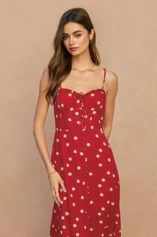 Marianne Polka Dot Midi Dress