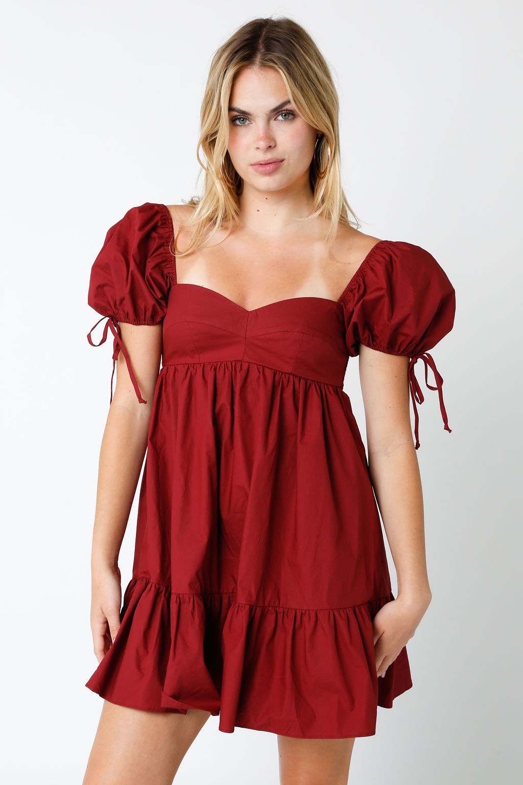 Lola Babydoll Dress (Berry)