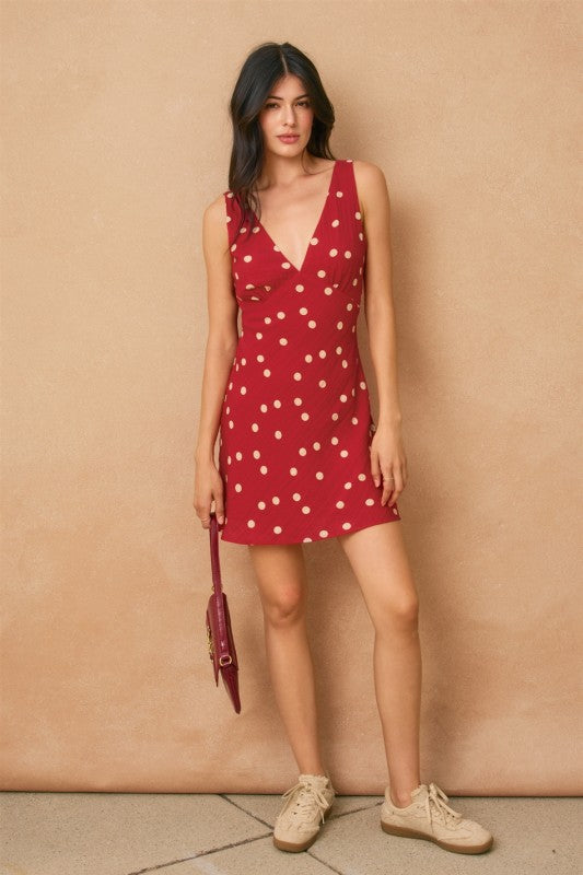 Miranda Polka Dot Mini Dress