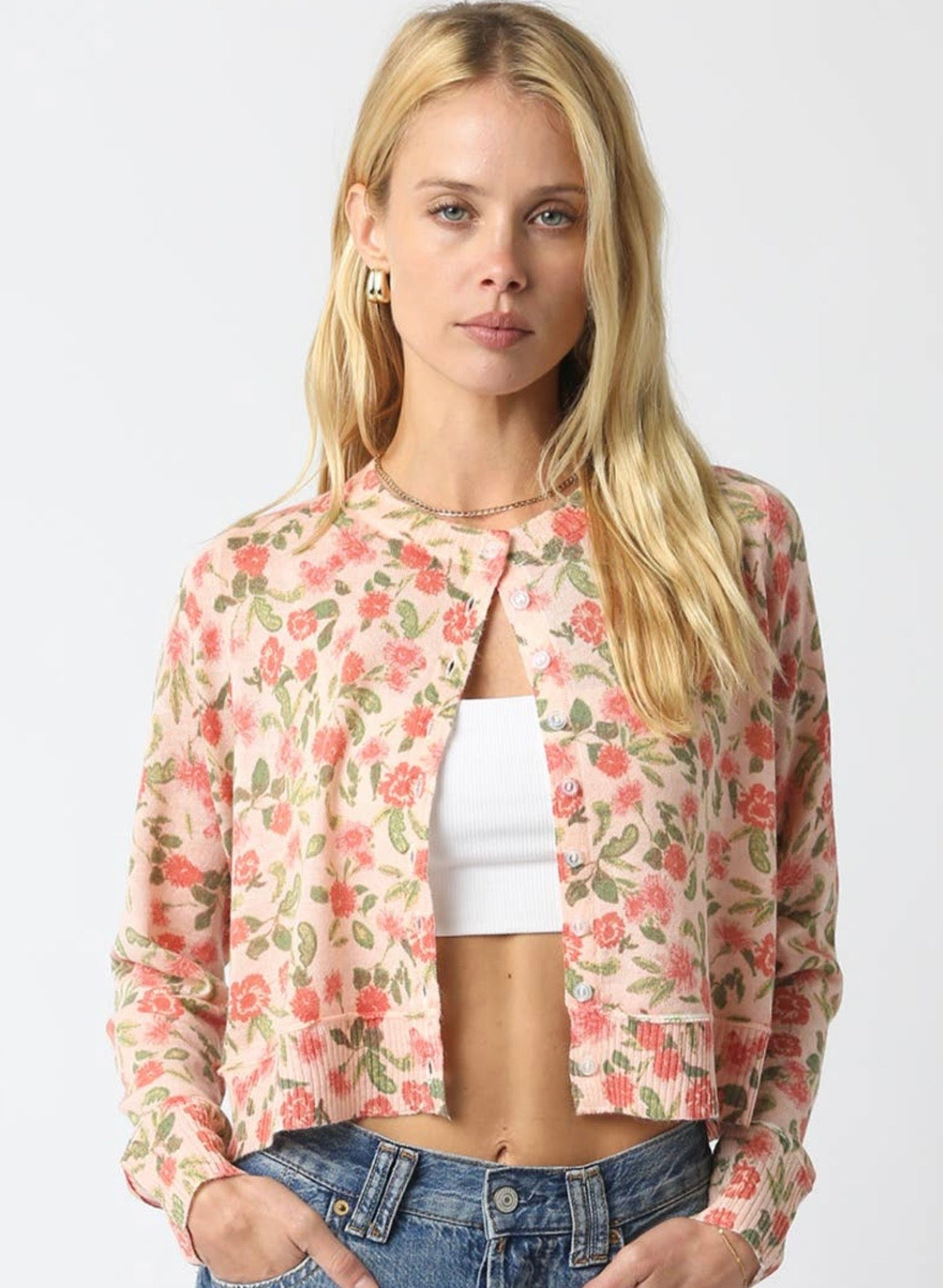 Shyla Floral Knit Cardigan