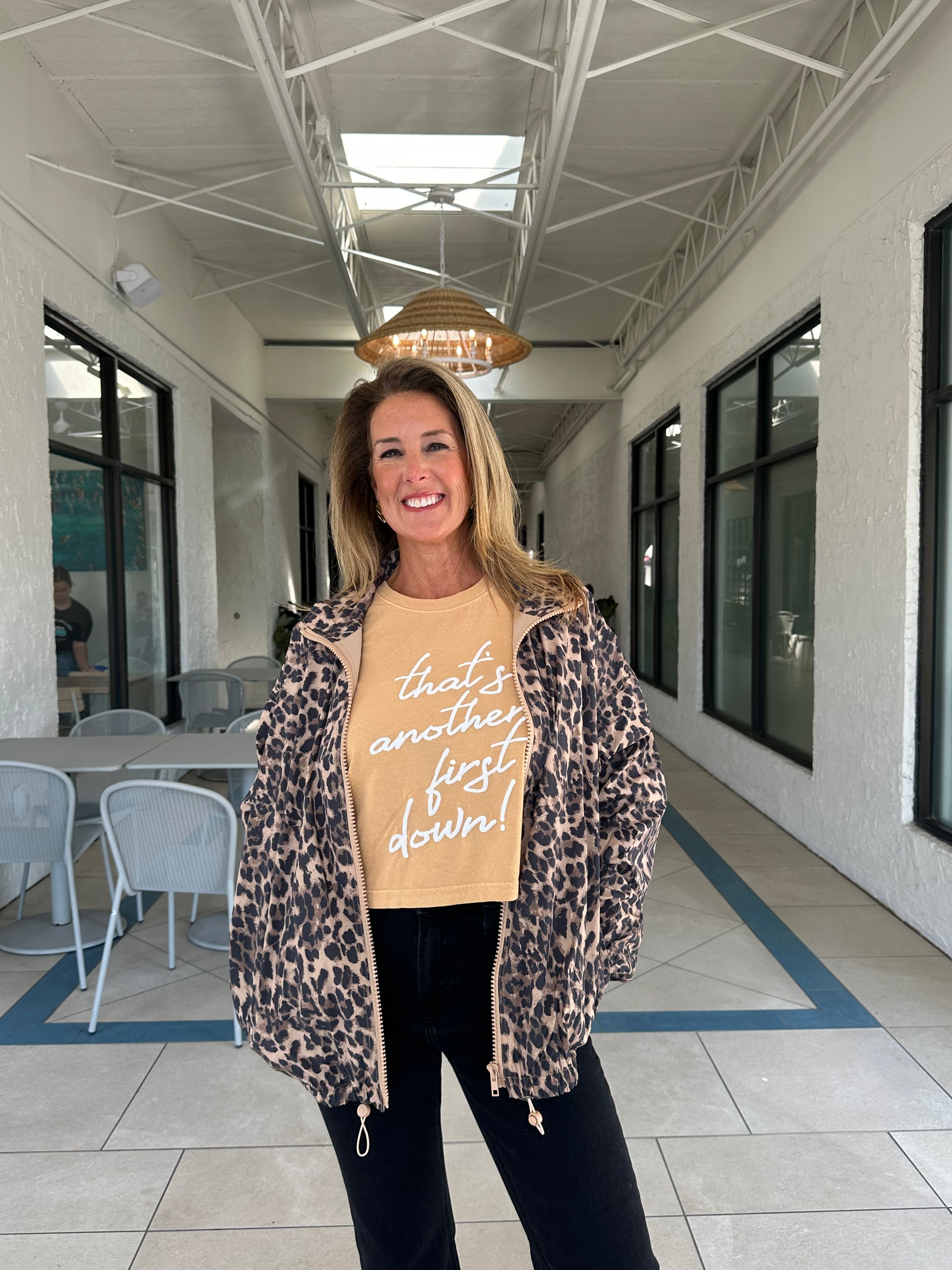 Candie Leopard Oversized Rain Jacket