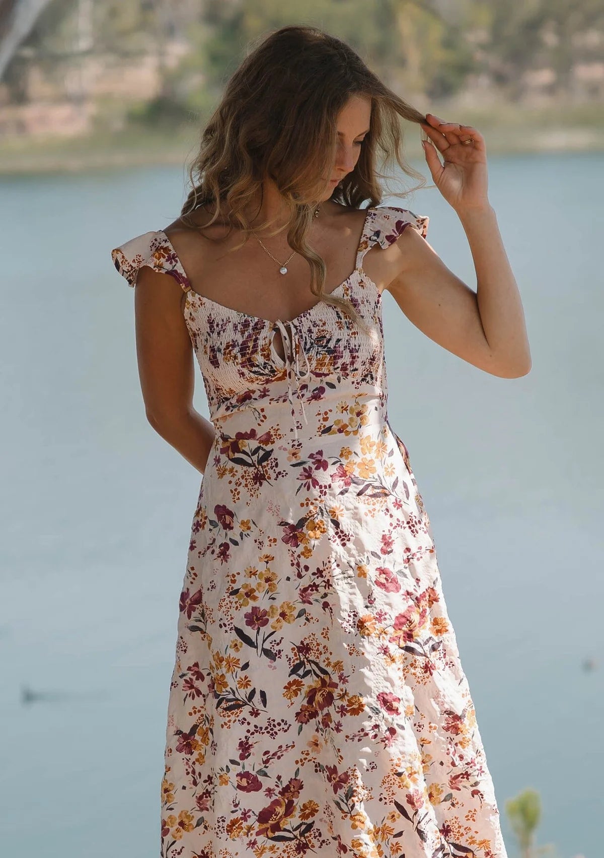 Estella Floral Midi Dress