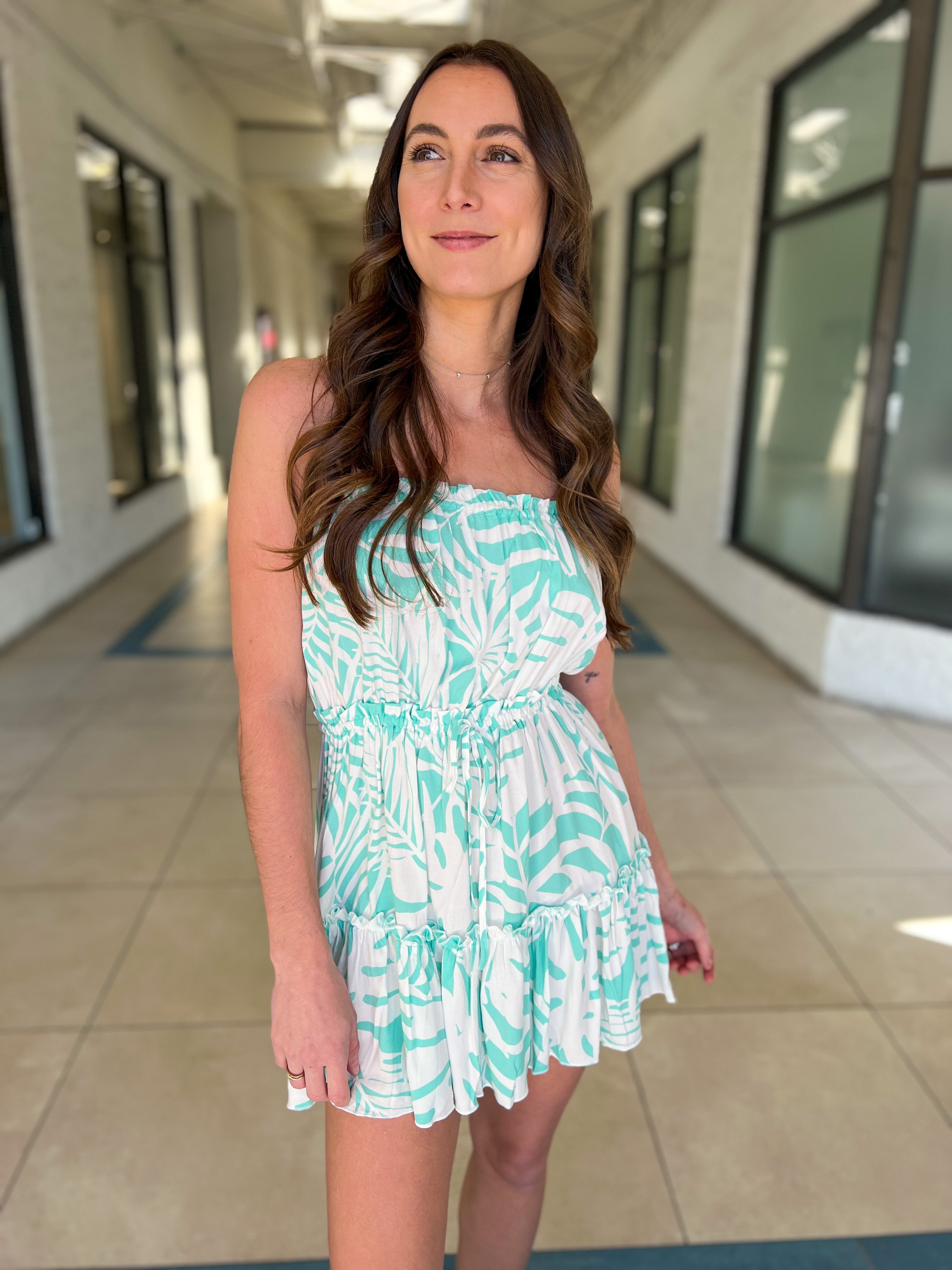 Oceana Green Island Tube Dress