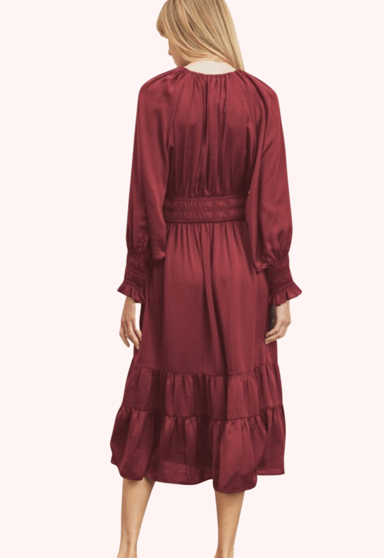 Belle Tiered Midi Dress
