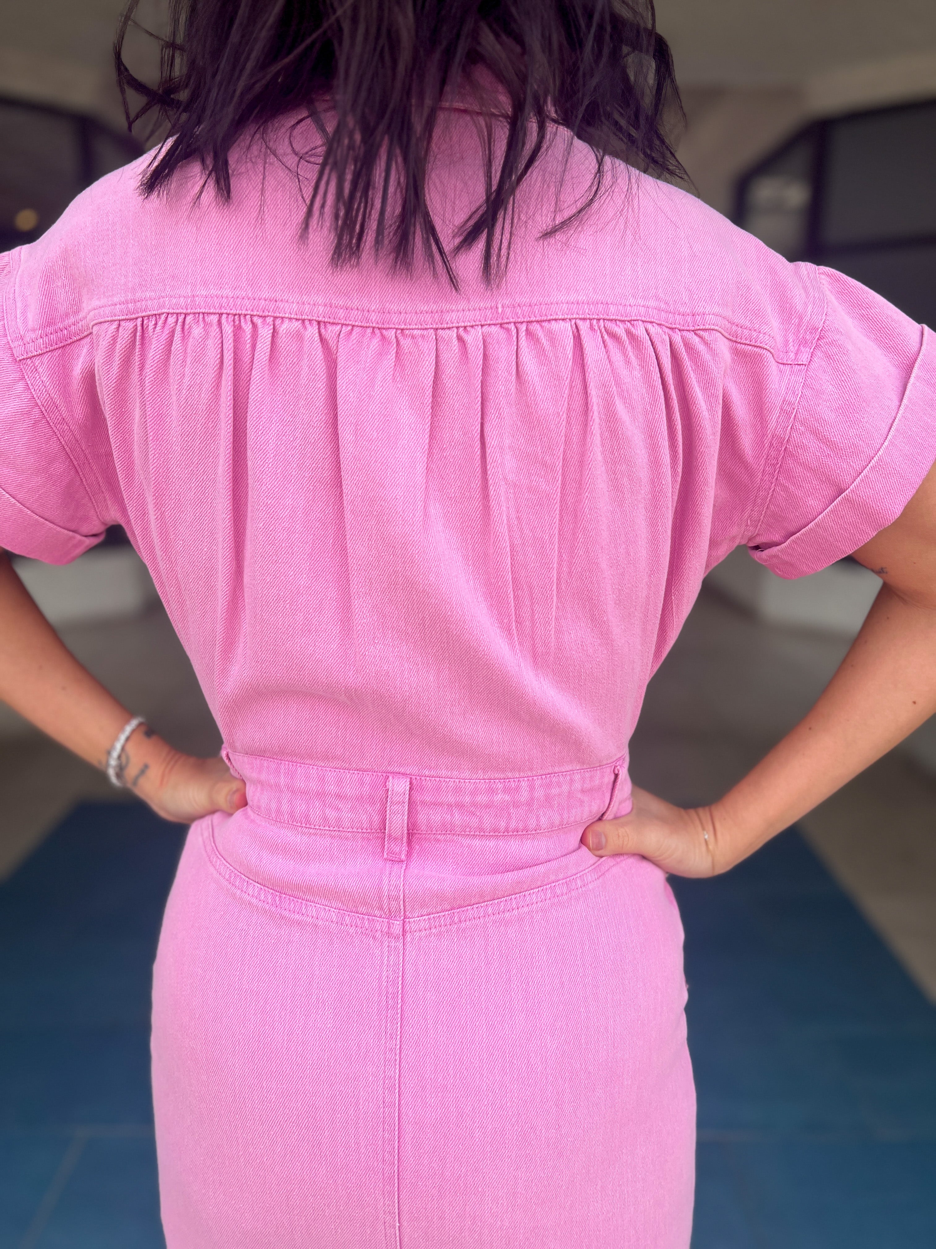 Chelsea Utility Dress (Pink)