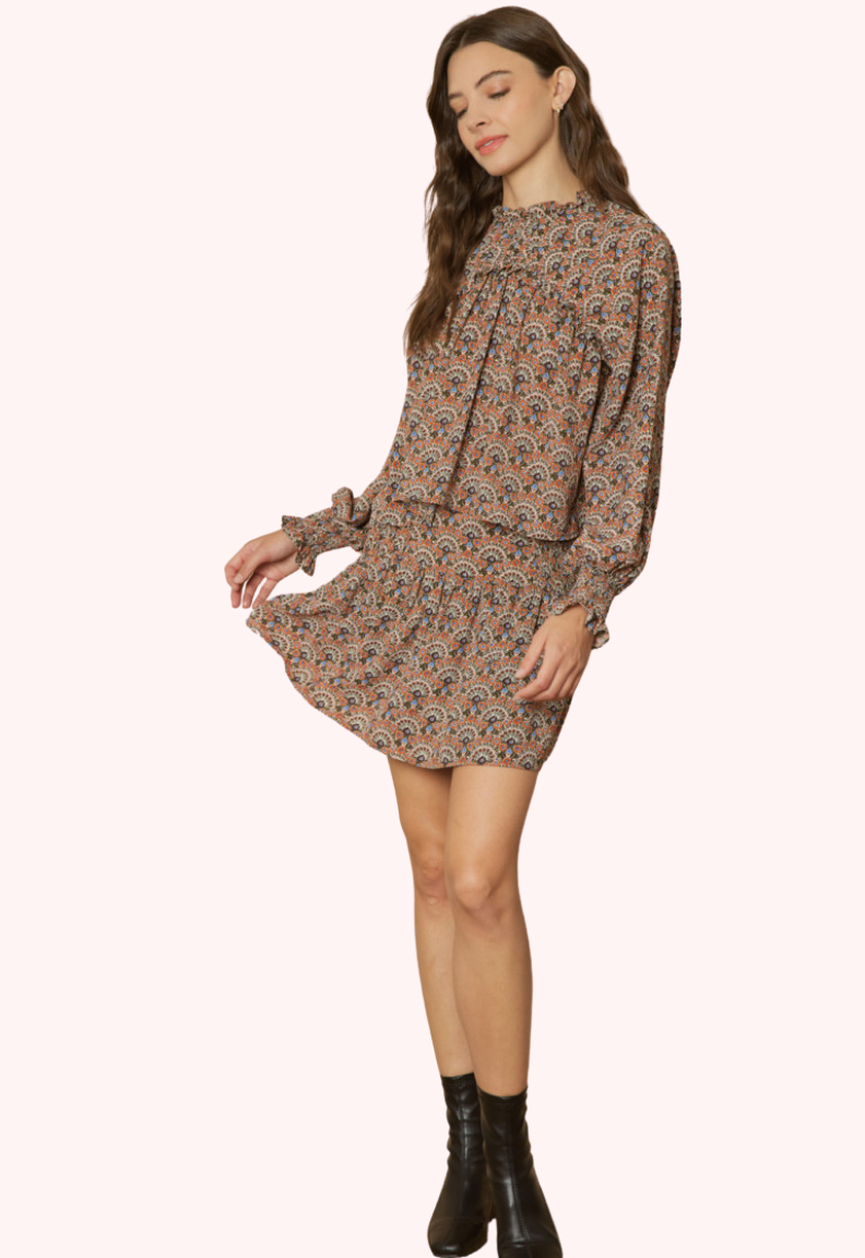 Natalia High Waist Skirt