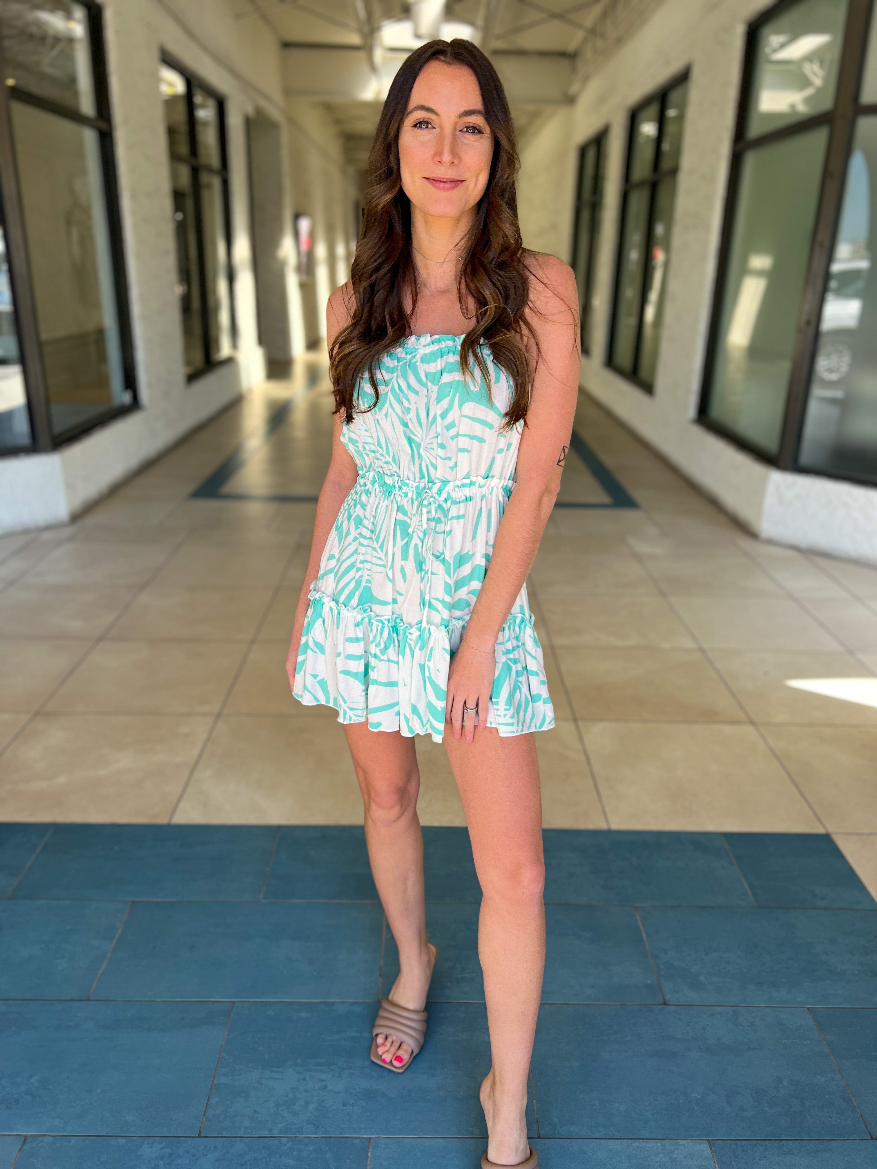 Oceana Green Island Tube Dress
