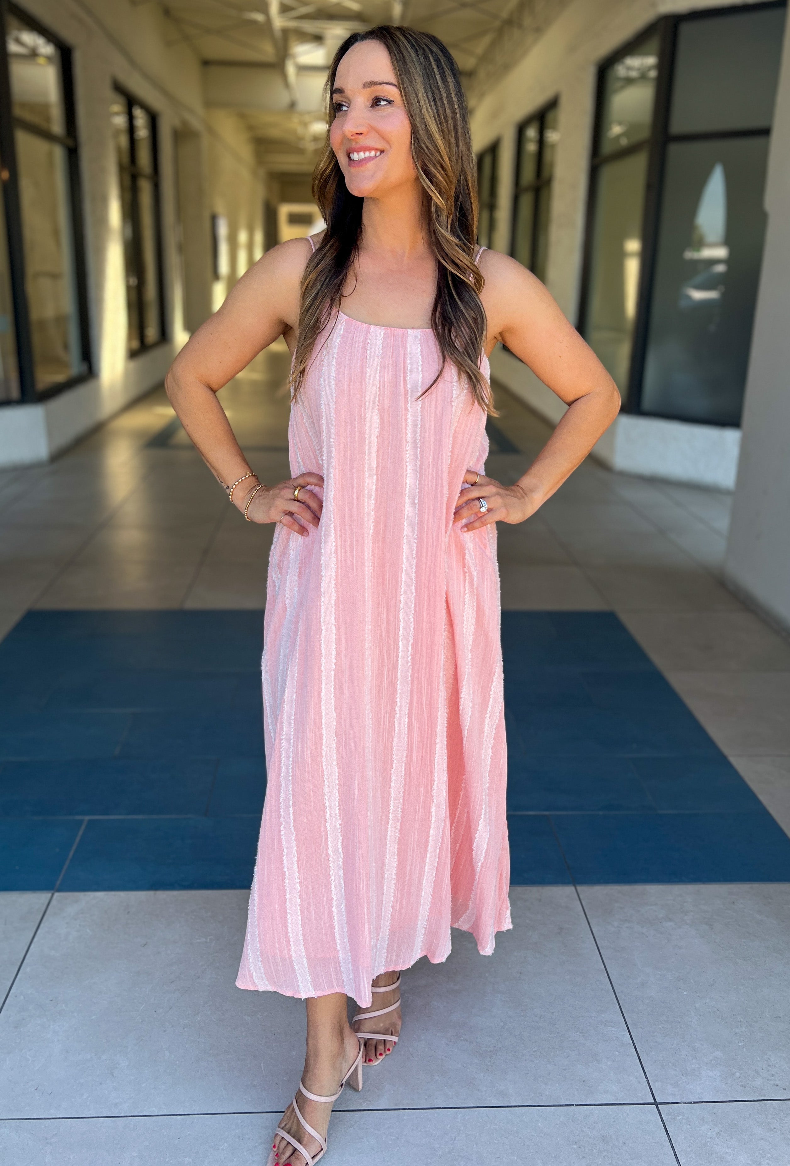 Susie Maxi Dress (Pink)