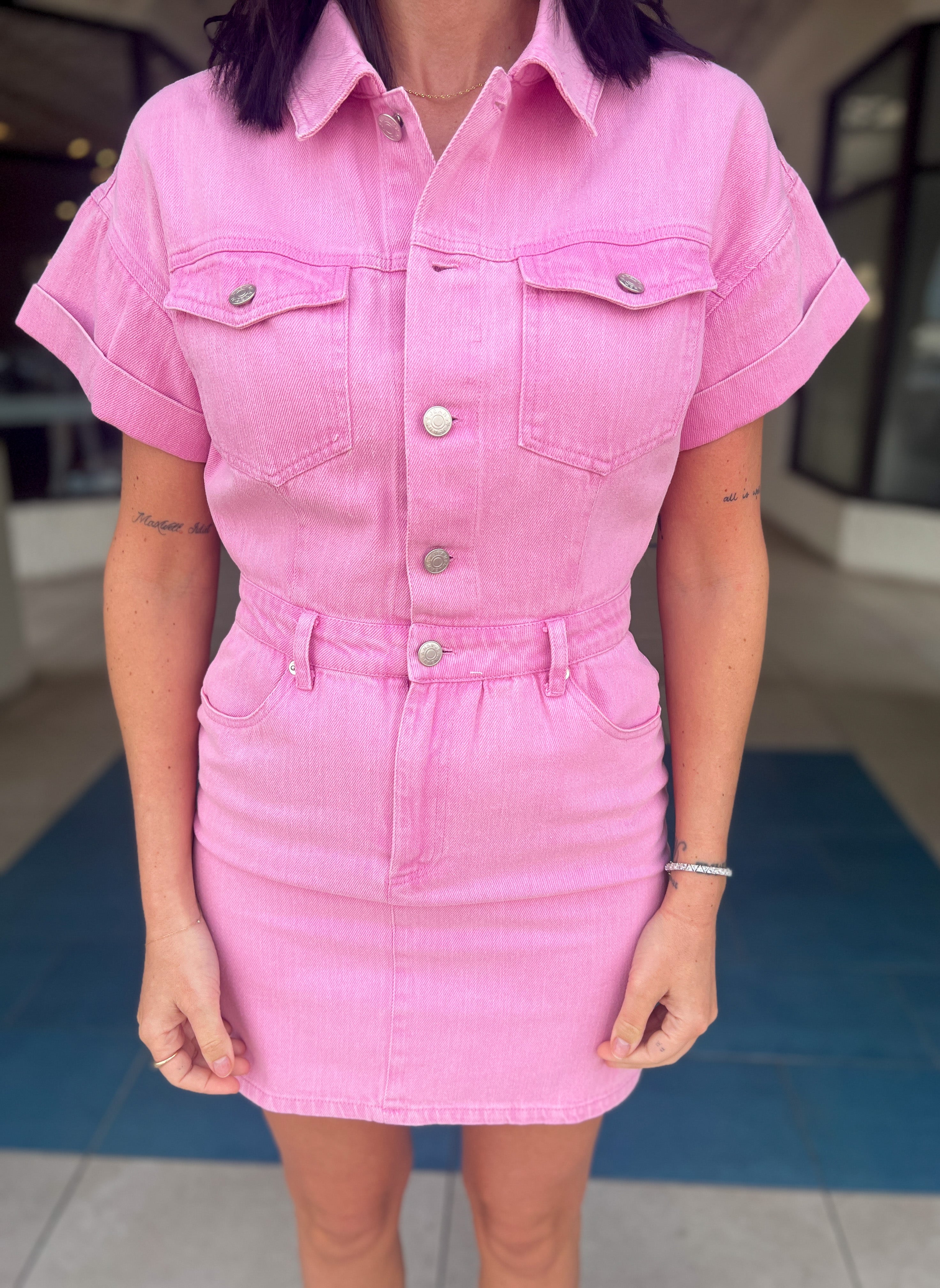 Chelsea Utility Dress (Pink)