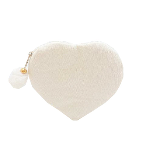 Bride Beaded Heart Coin Pouch