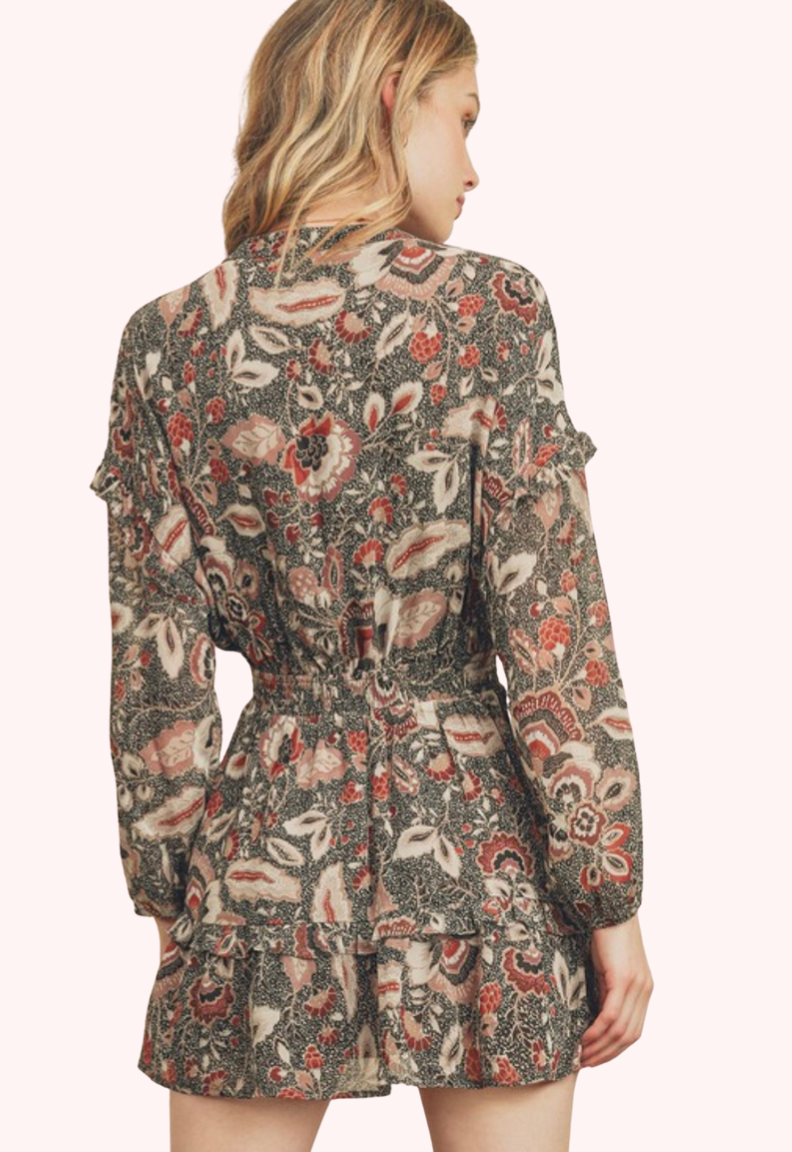 Alma Paisley Mini Dress