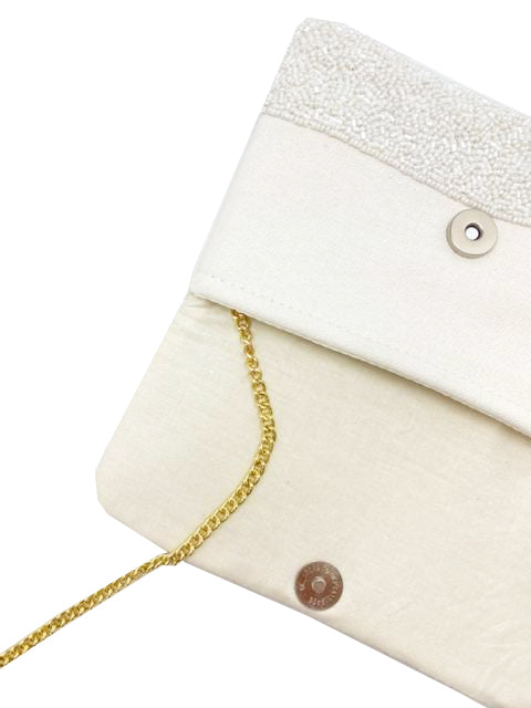 Ombre Beaded Mini Bride Clutch