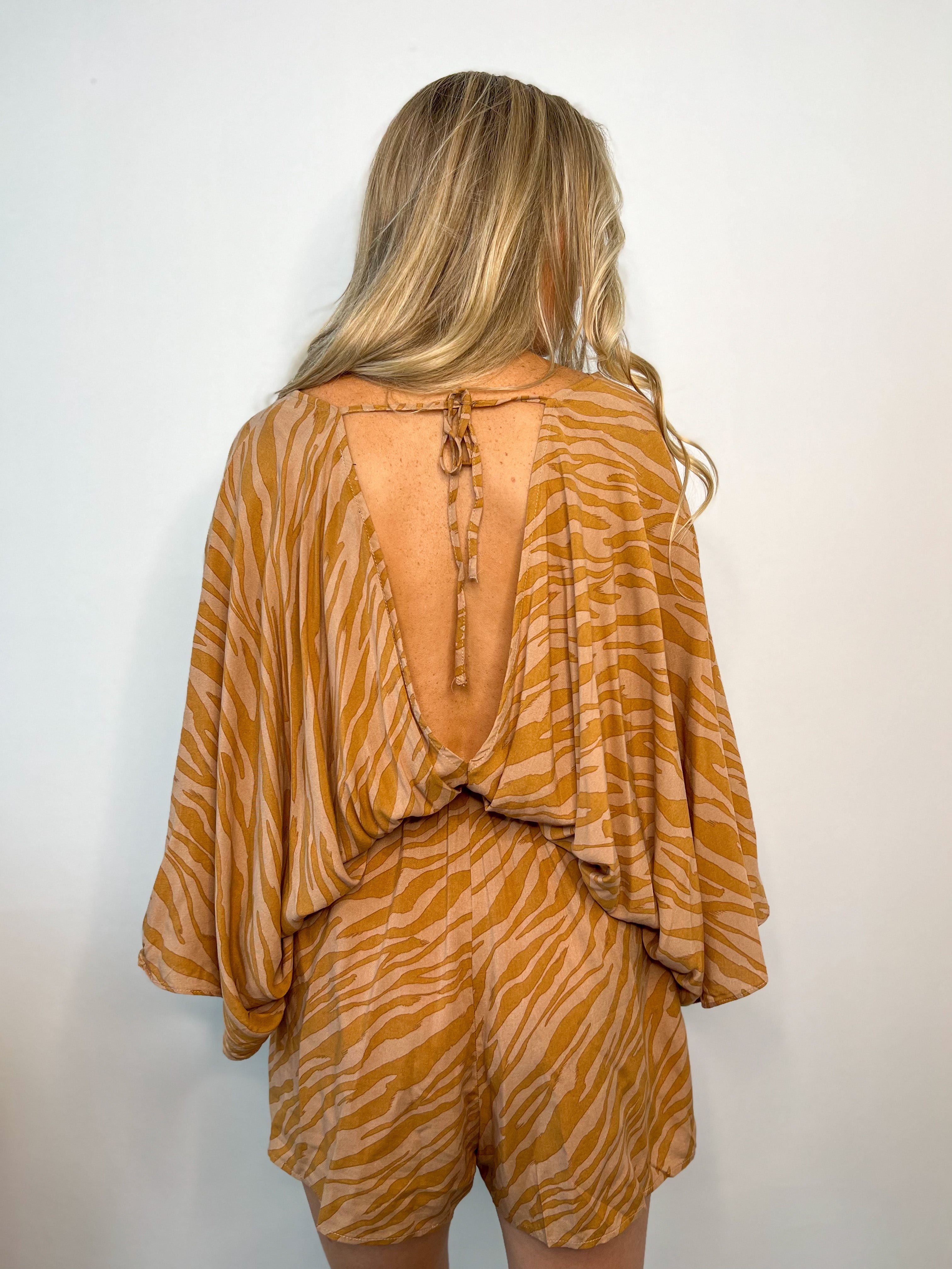 Tara Zebra Romper