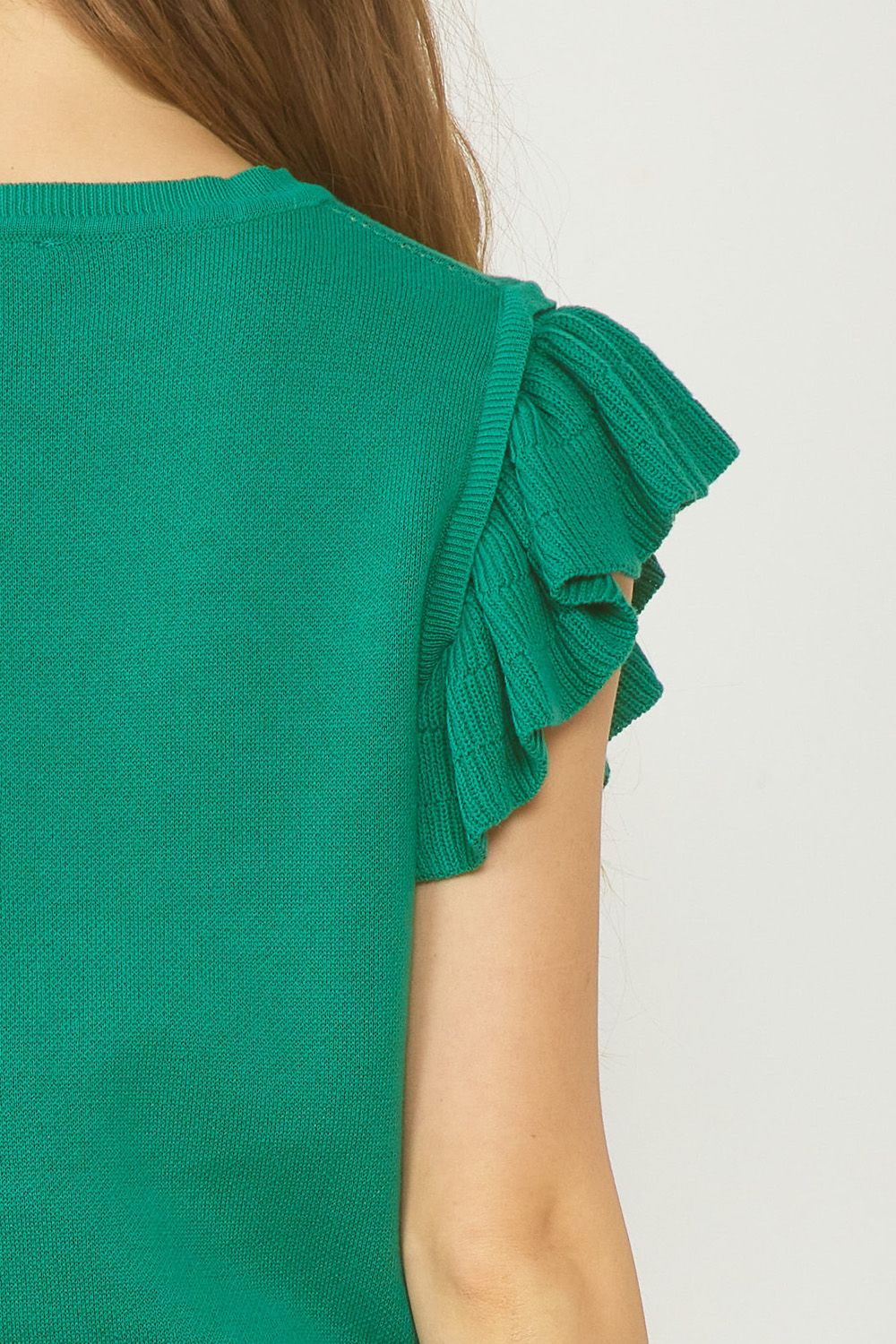 Jenna Ruffle Sleeve Top
