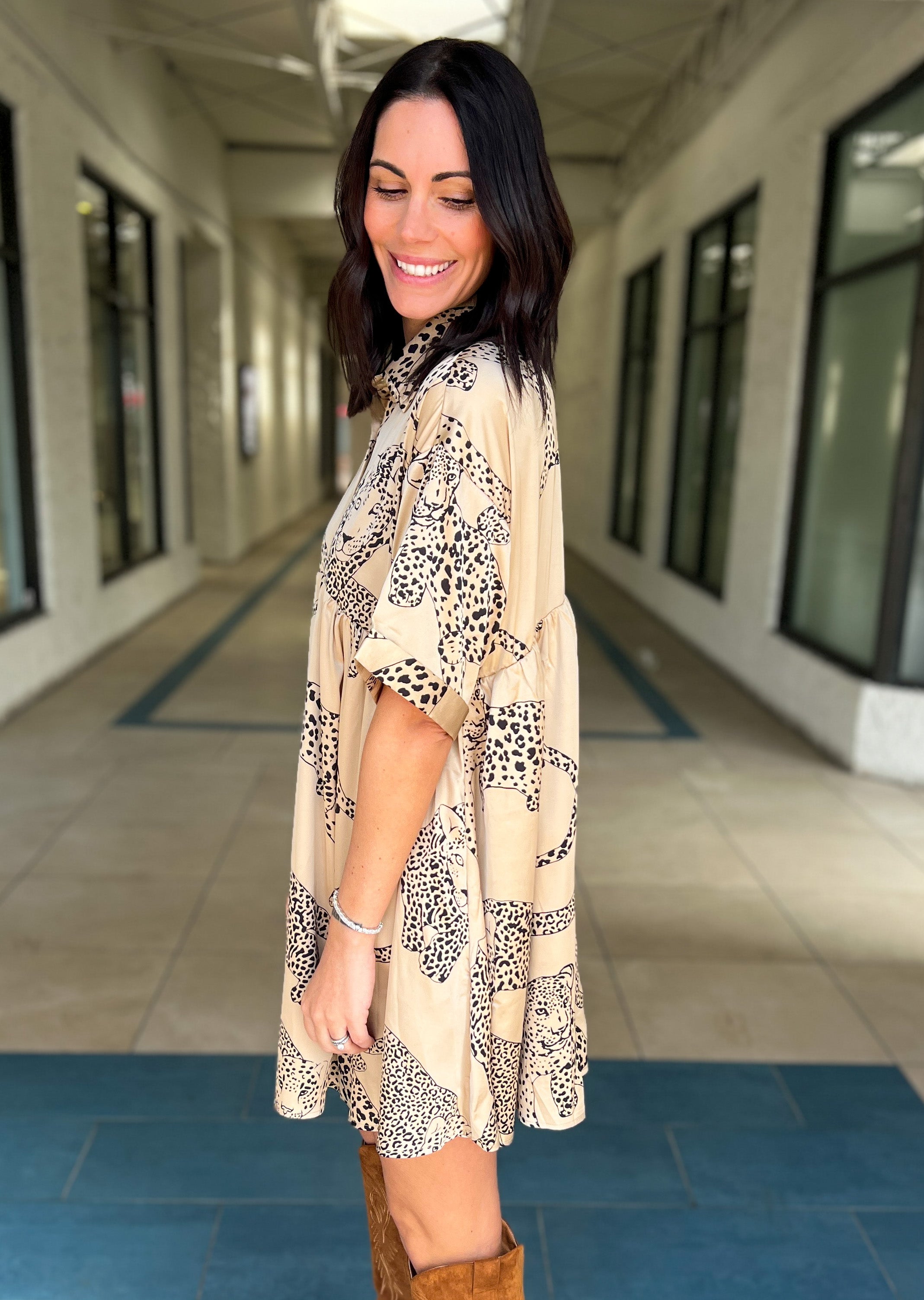 Marisa Leopard Dress