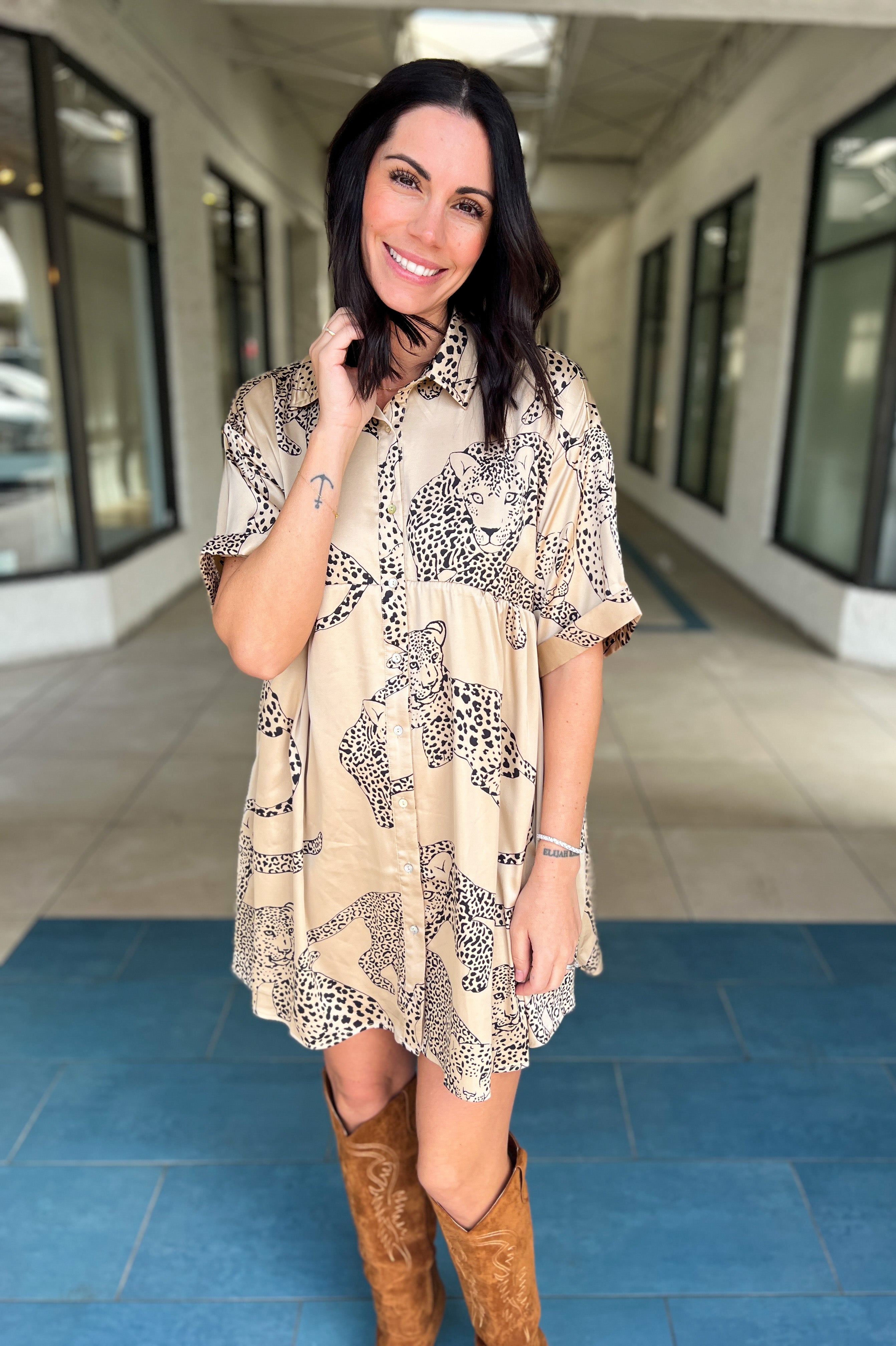 Marisa Leopard Dress