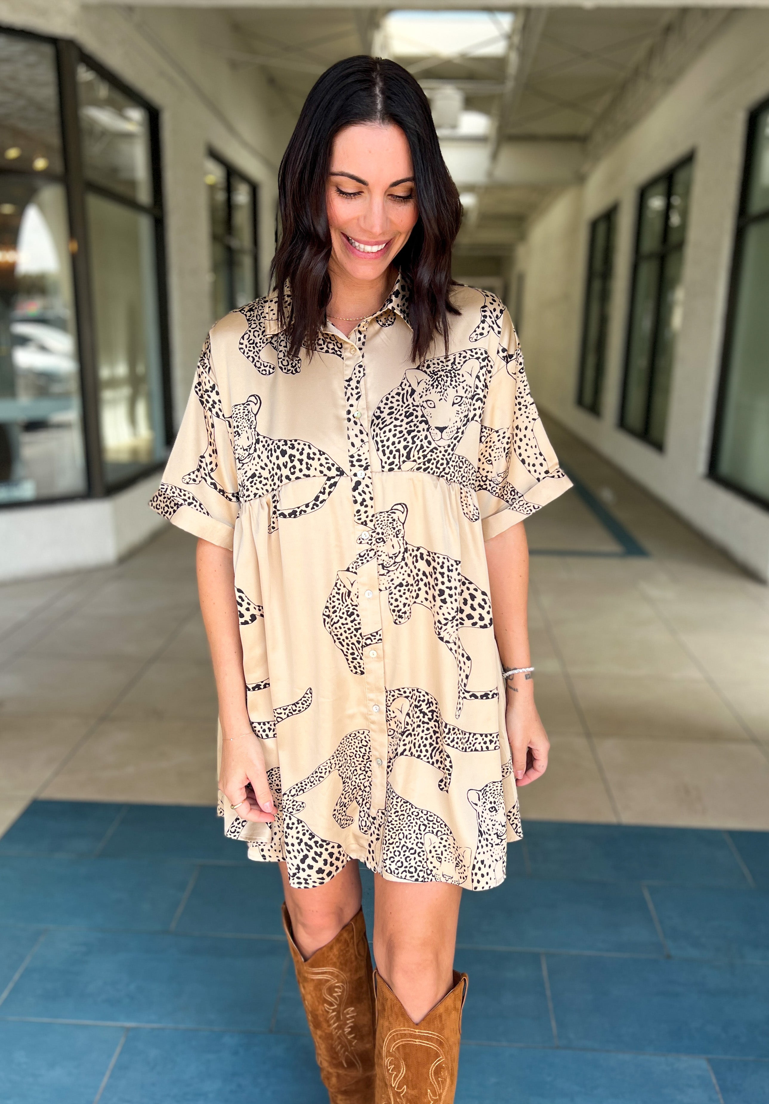 Marisa Leopard Dress